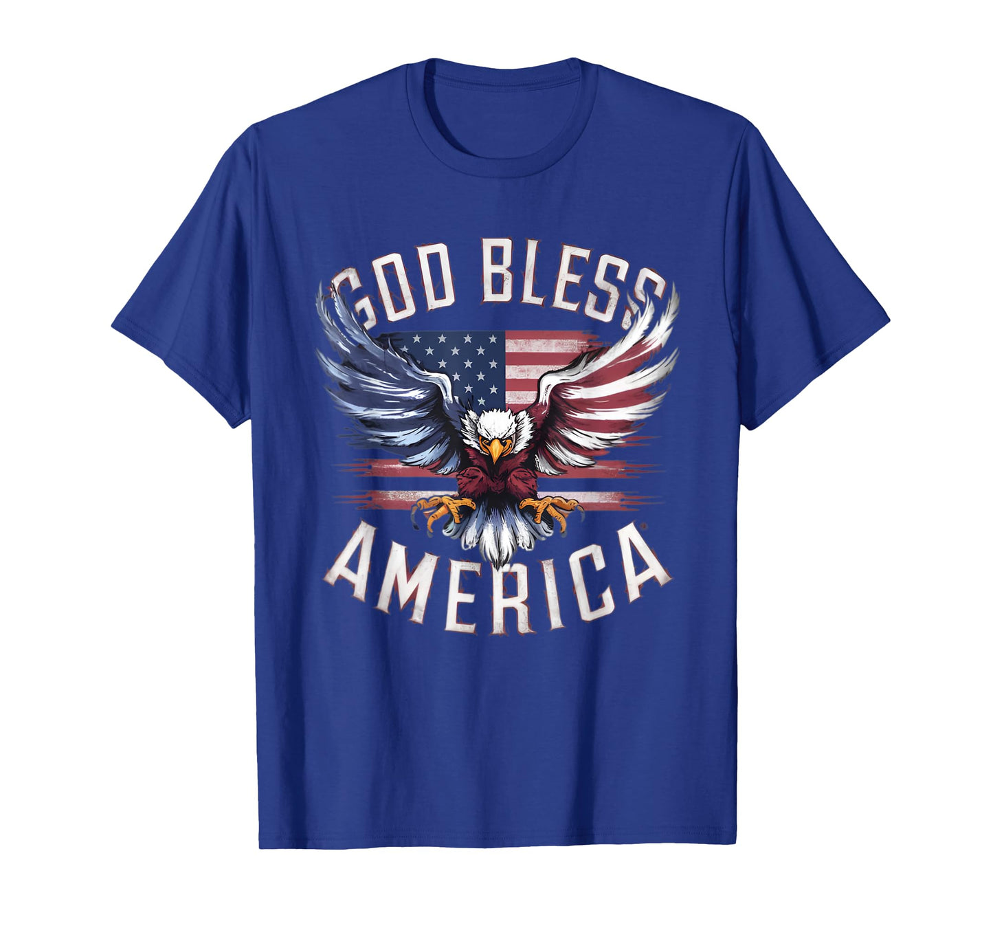 God Bless America eagle usa flag 4th of July Women Men T-Shirt