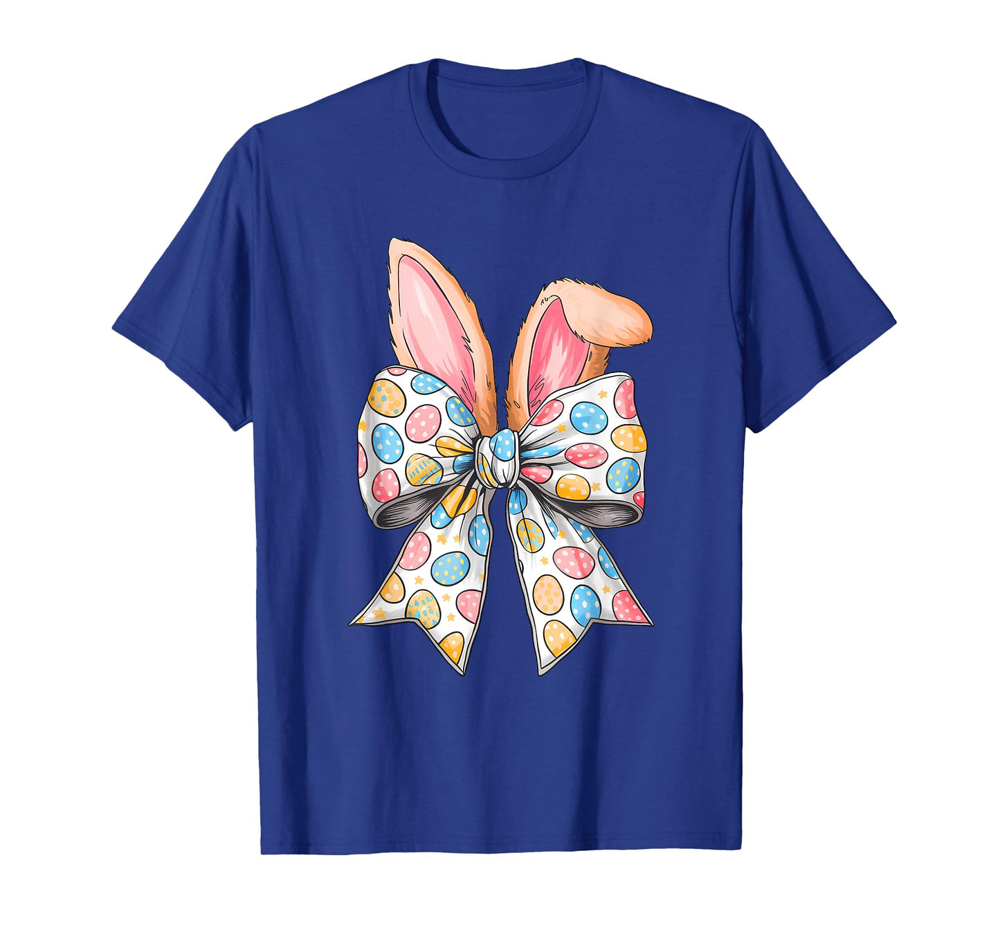 Easter Day Coquette Bow Cute Bunny Rabbit Girls Teens Kids T-Shirt
