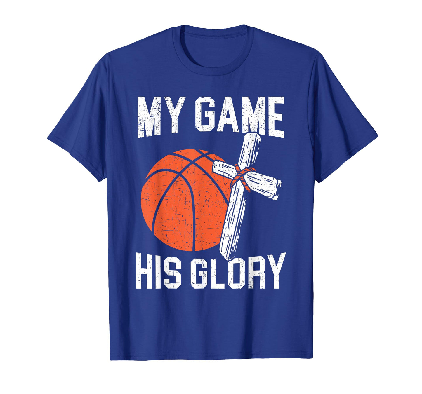 Basketball And Jesus Christ Christian Believer Hooper T-Shirt