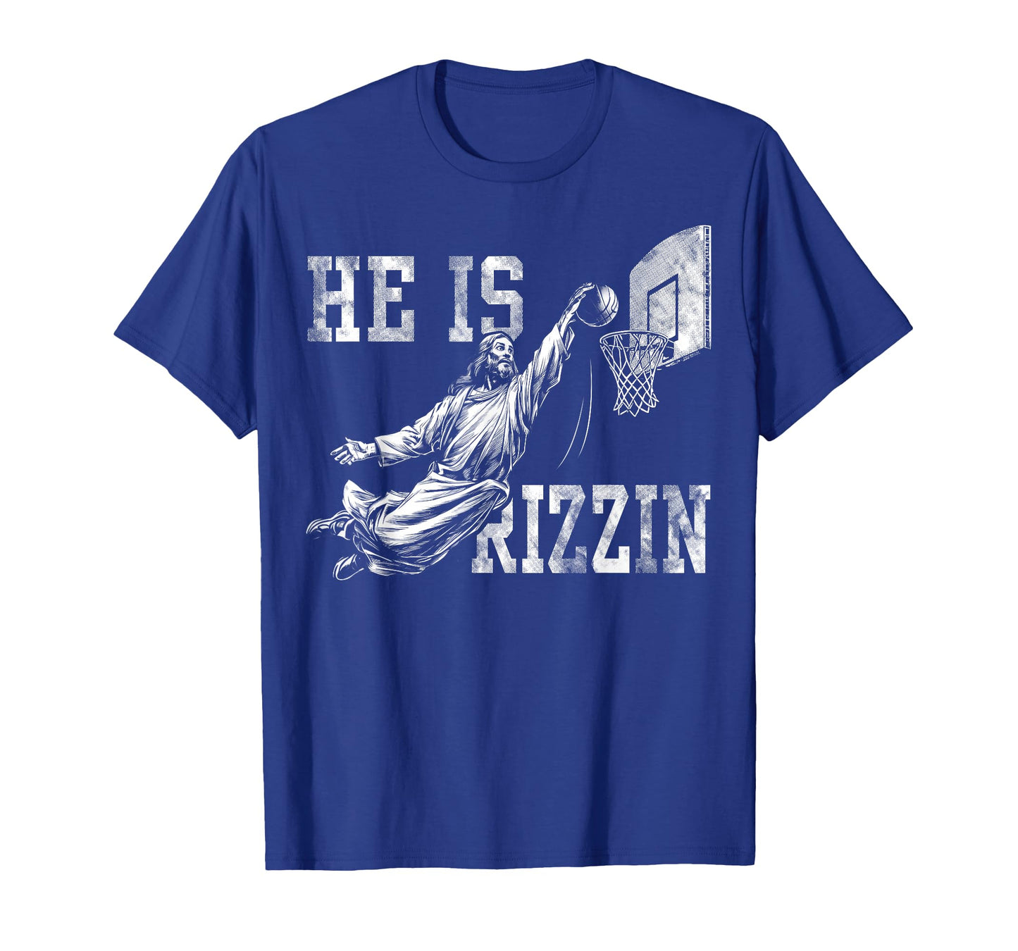 He is Rizzin Funny Christian Basketball Meme Easter T-Shirt