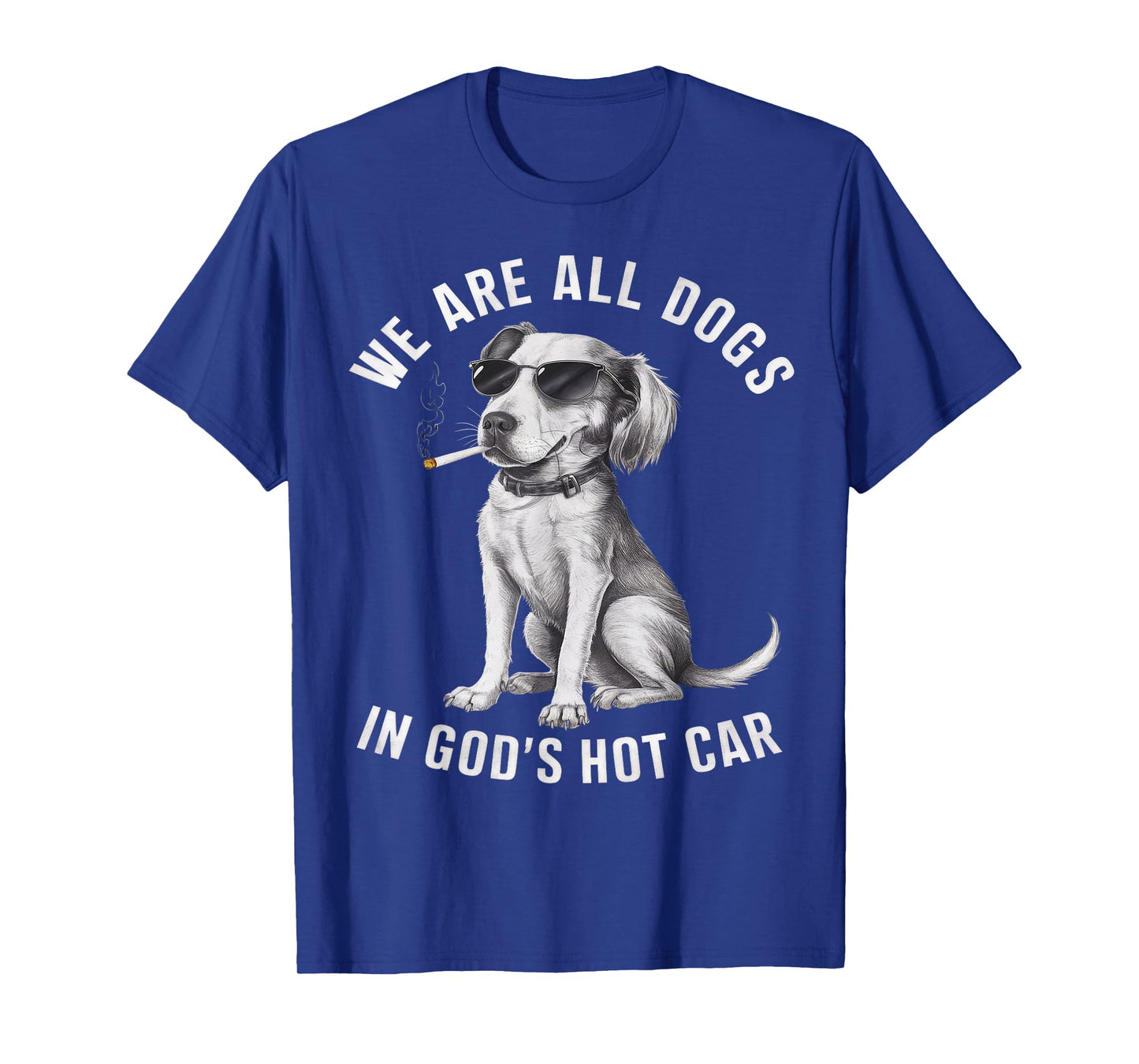 We are All Dogs in God's Hot Car Funny Dog Meme Dog Lover T-Shirt