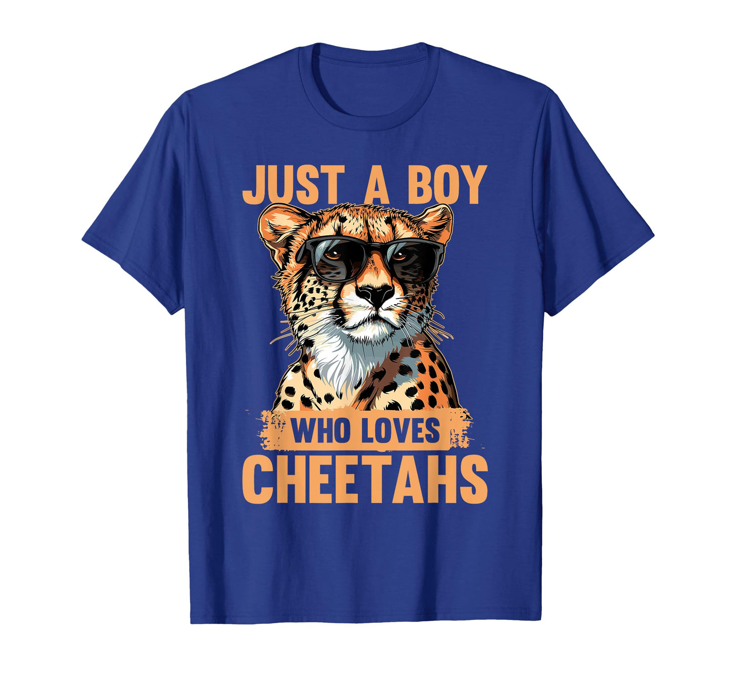 Funny Cheetah Animal Just A Boy Who Loves Cheetahs T-Shirt