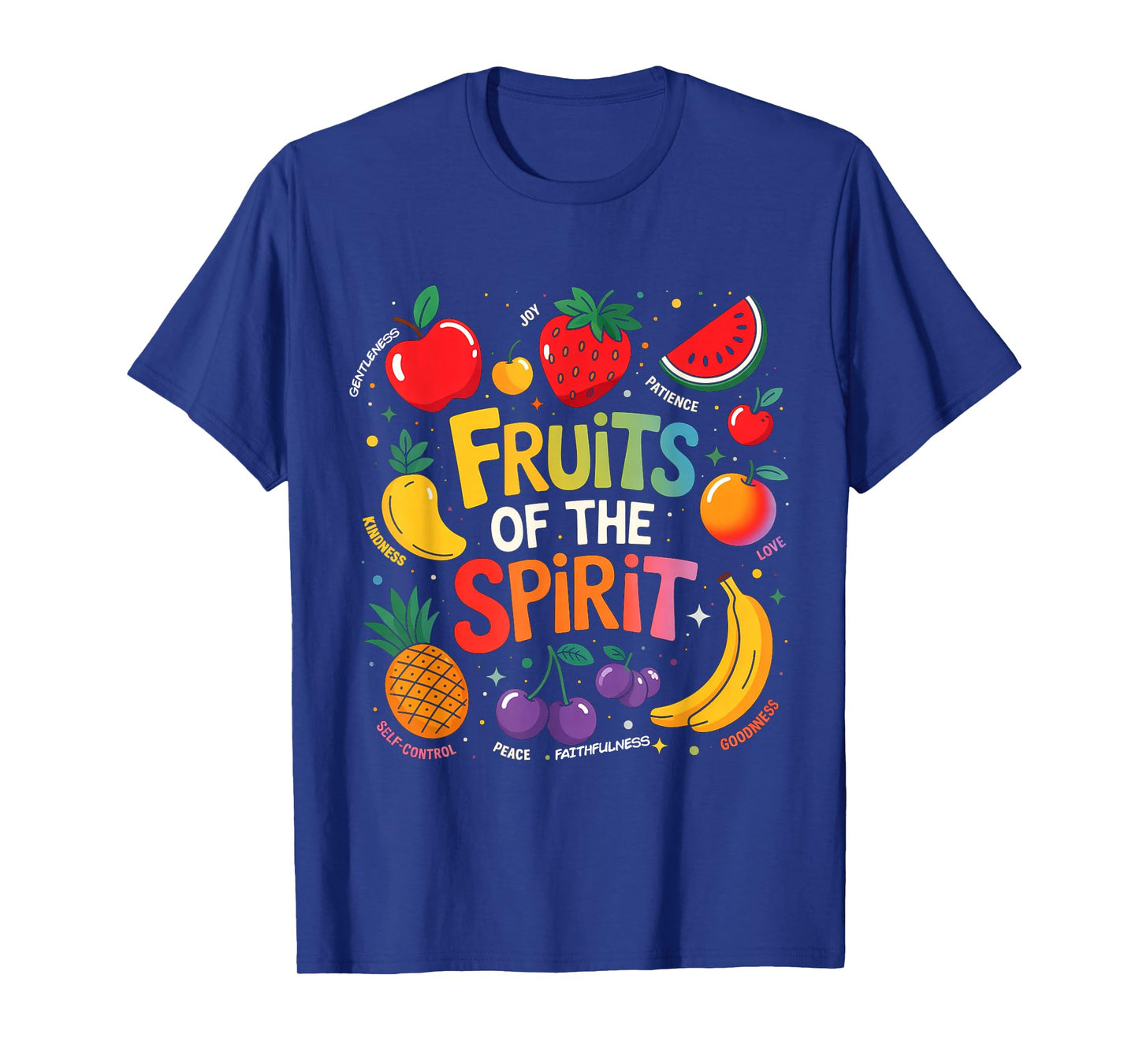 Fruit Of The Spirit Fruit Colorful Summer Vacation Christian T-Shirt