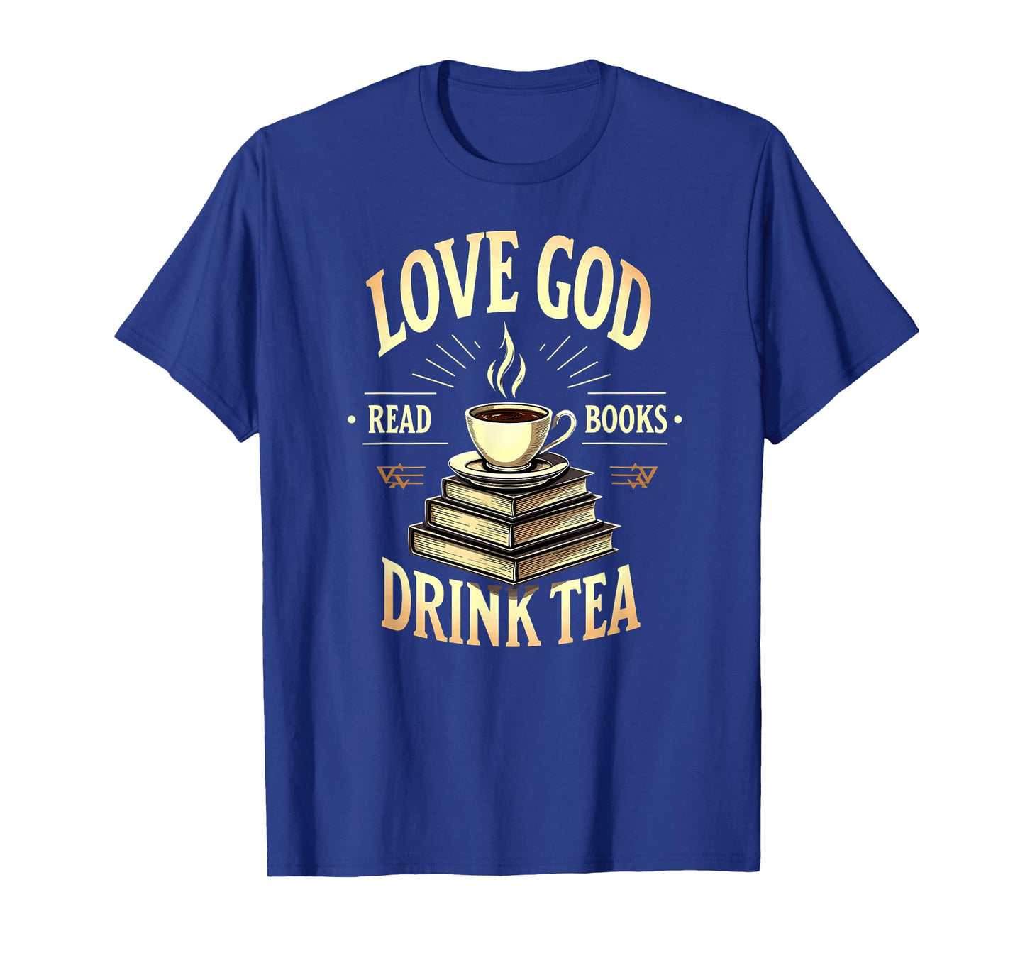Christian Bookworm Love God Read Books Drink Tea T-Shirt