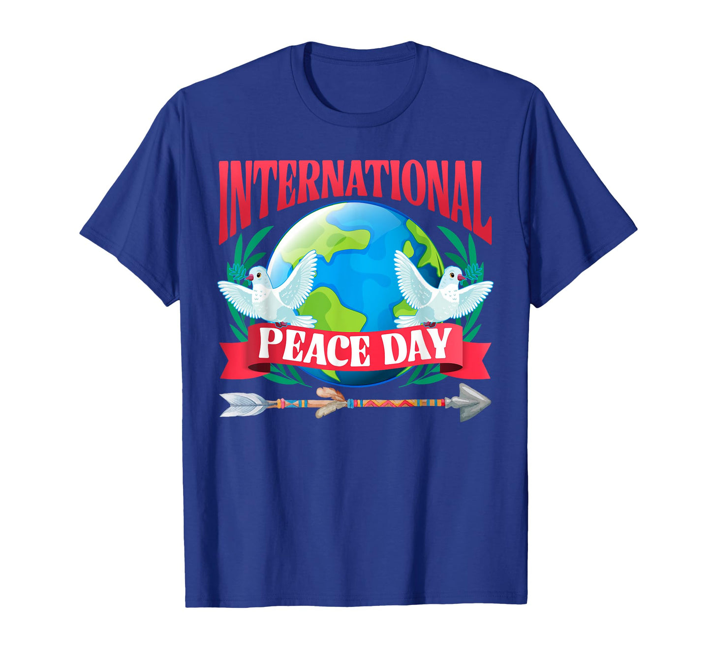 World Peace Day Peace Bird Hearts International Day of Peace T-Shirt