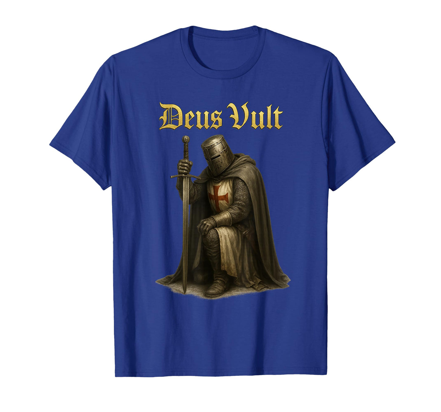 Deus Vult - Catholic Warrior of Christ - Crusader Templar T-Shirt