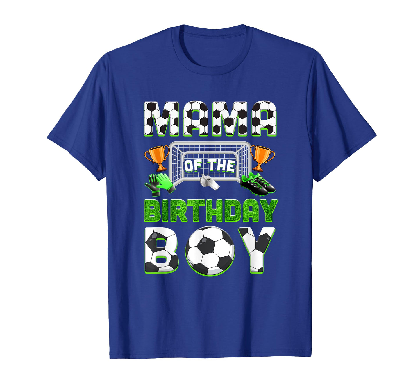Mama Of The Birthday Boy Soccer Family Matching Party T-Shirt