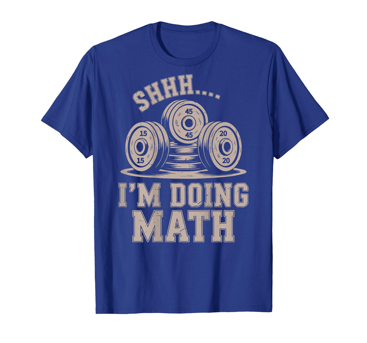 Shhh I'm Doing Math Funny Christian Gym Workout Jesus Women T-Shirt
