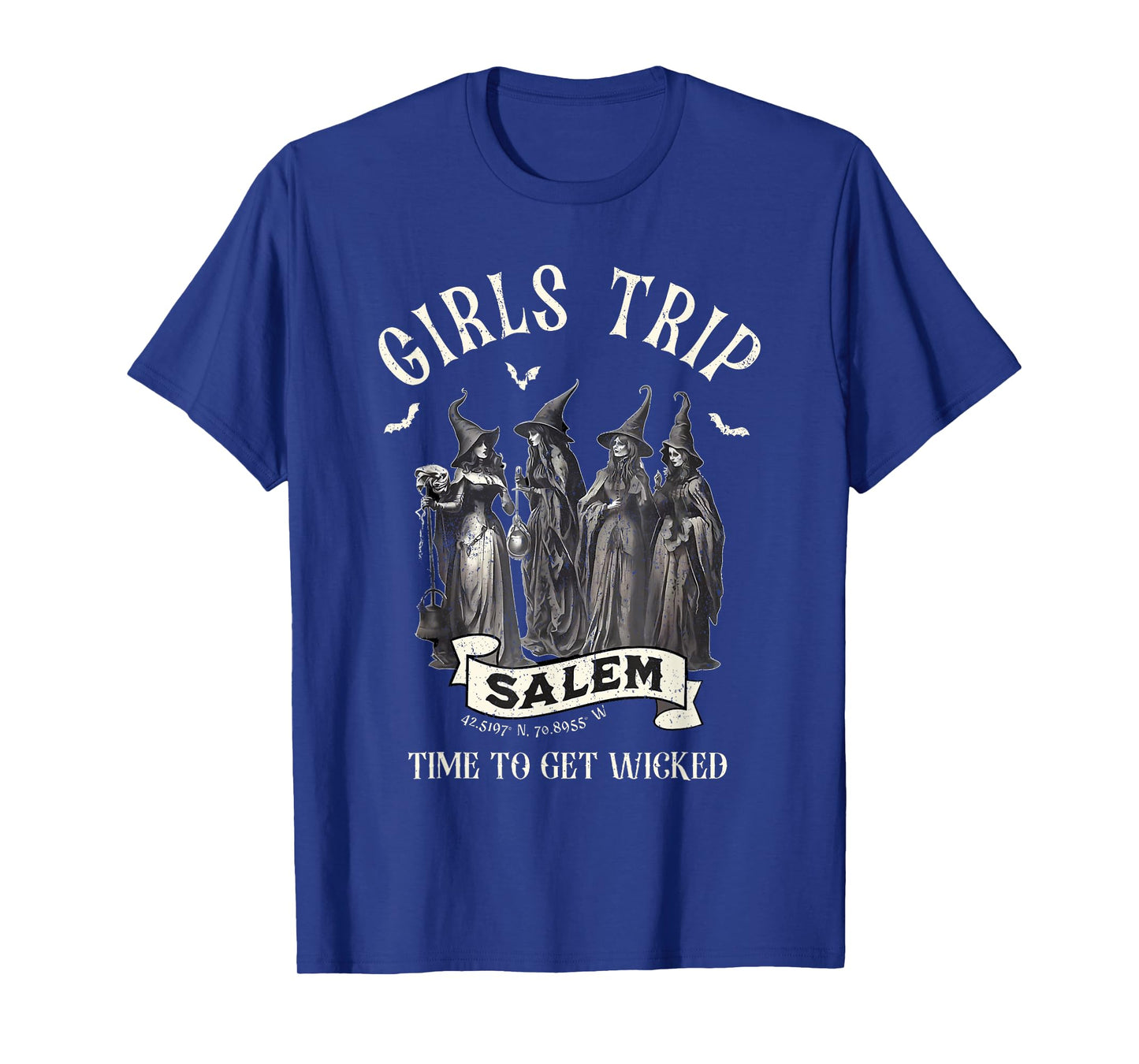 Vintage Girls Trip to Salem Time To Get Wicked Halloween T-Shirt