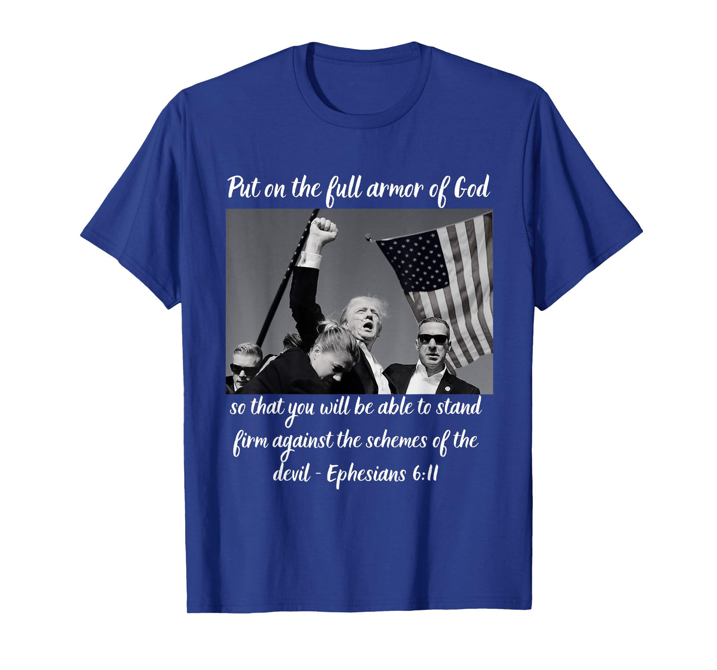 Donald Trump Fist Pump Flag 7 13 T-Shirt