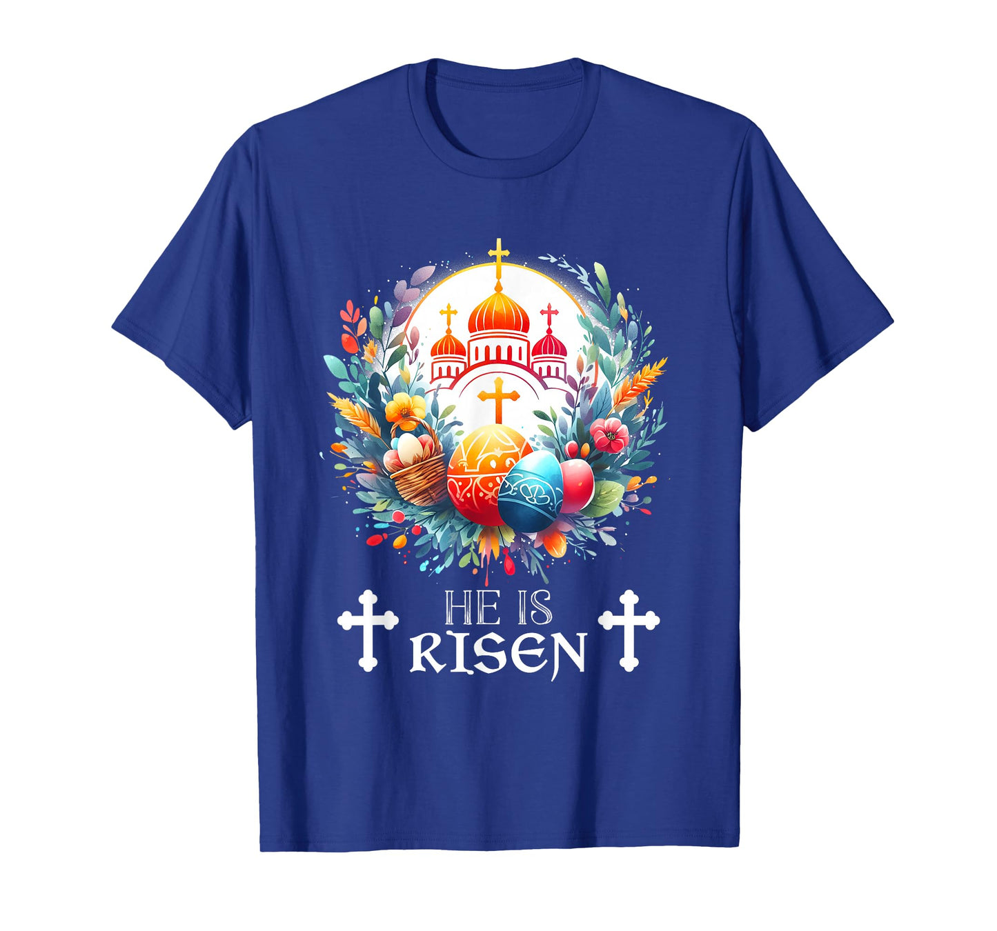 Christ is Risen Russian Greek Eastern Orthodox Pascha Easter T-Shirt