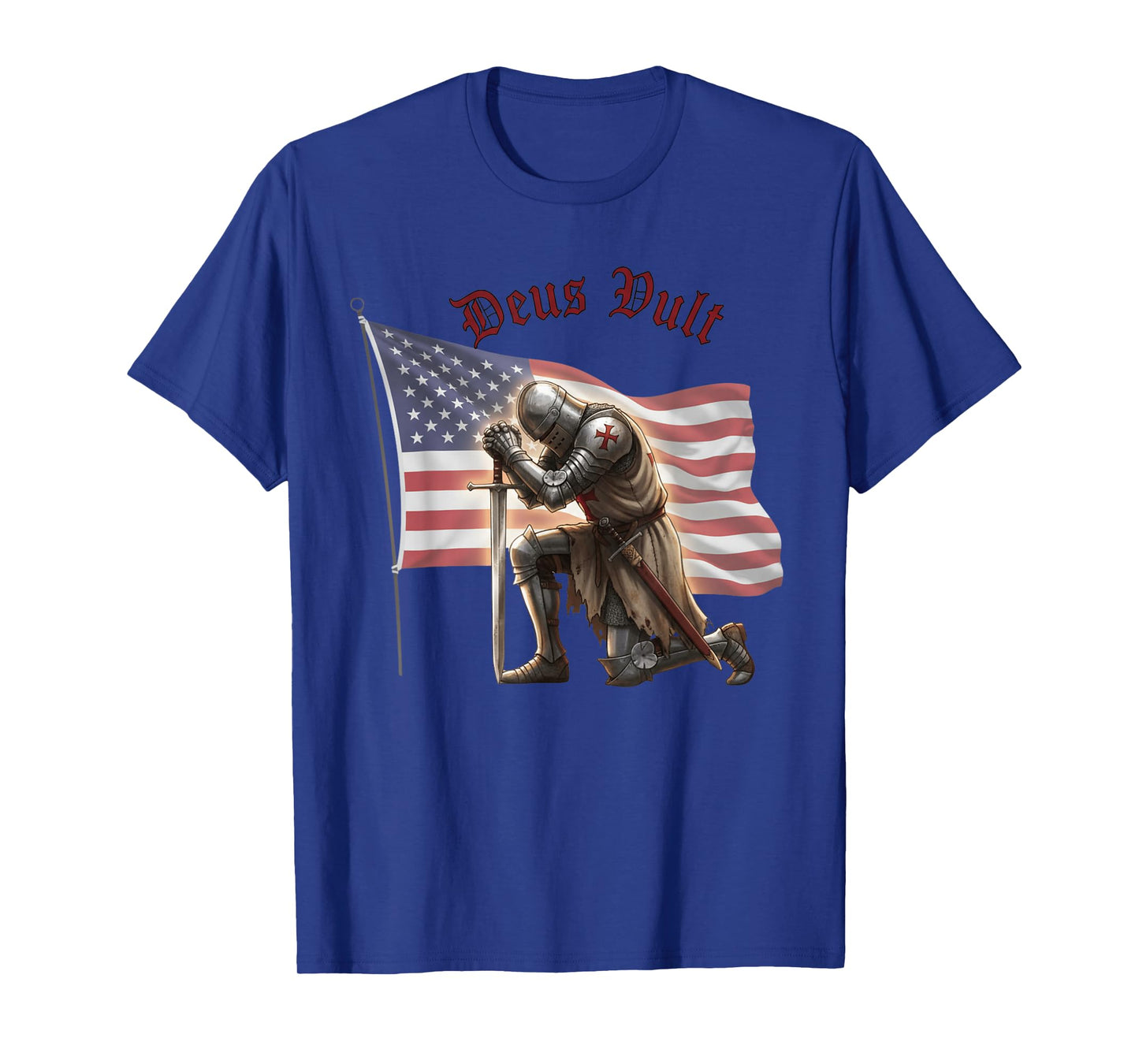 Deus Vult - Christian American USA Templar Knight T-Shirt