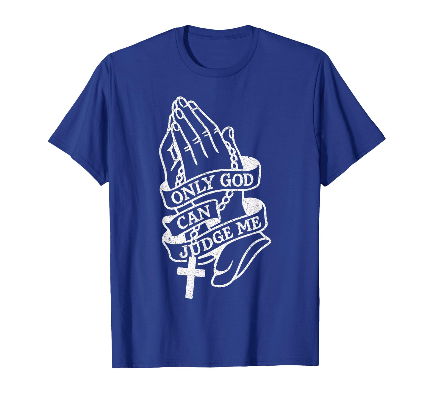 Only God Can Judge Me Prayer Hands Doves Chicano Tattoo T-Shirt