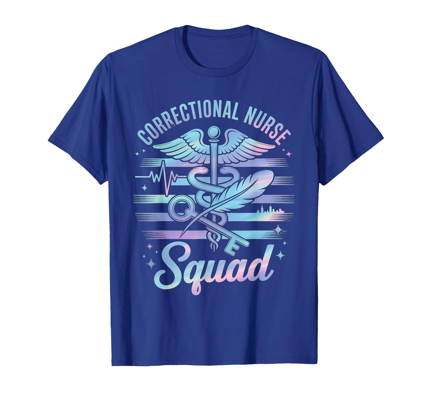 Correctional Nurse American Flag Corrections Nursing Squad T-Shirt