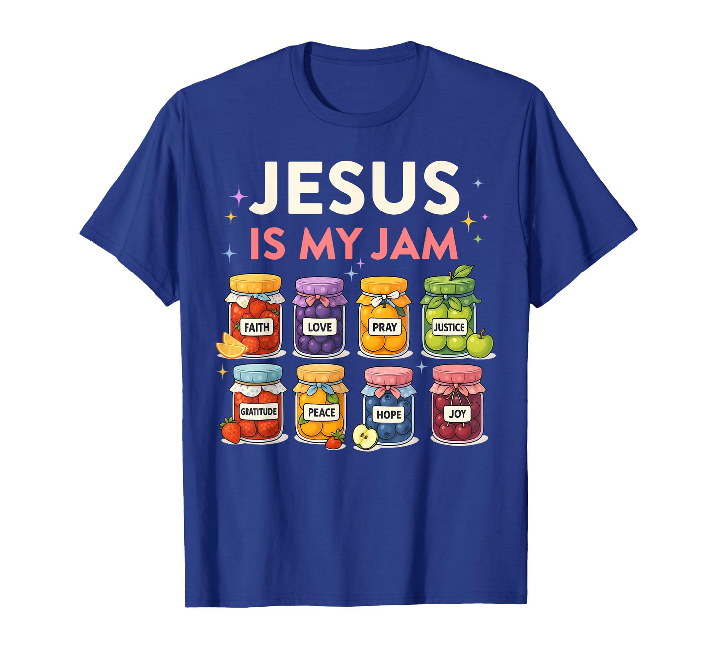 Jesus Is My Jam Cute Faith Fruit Christian Mom Women T-Shirt
