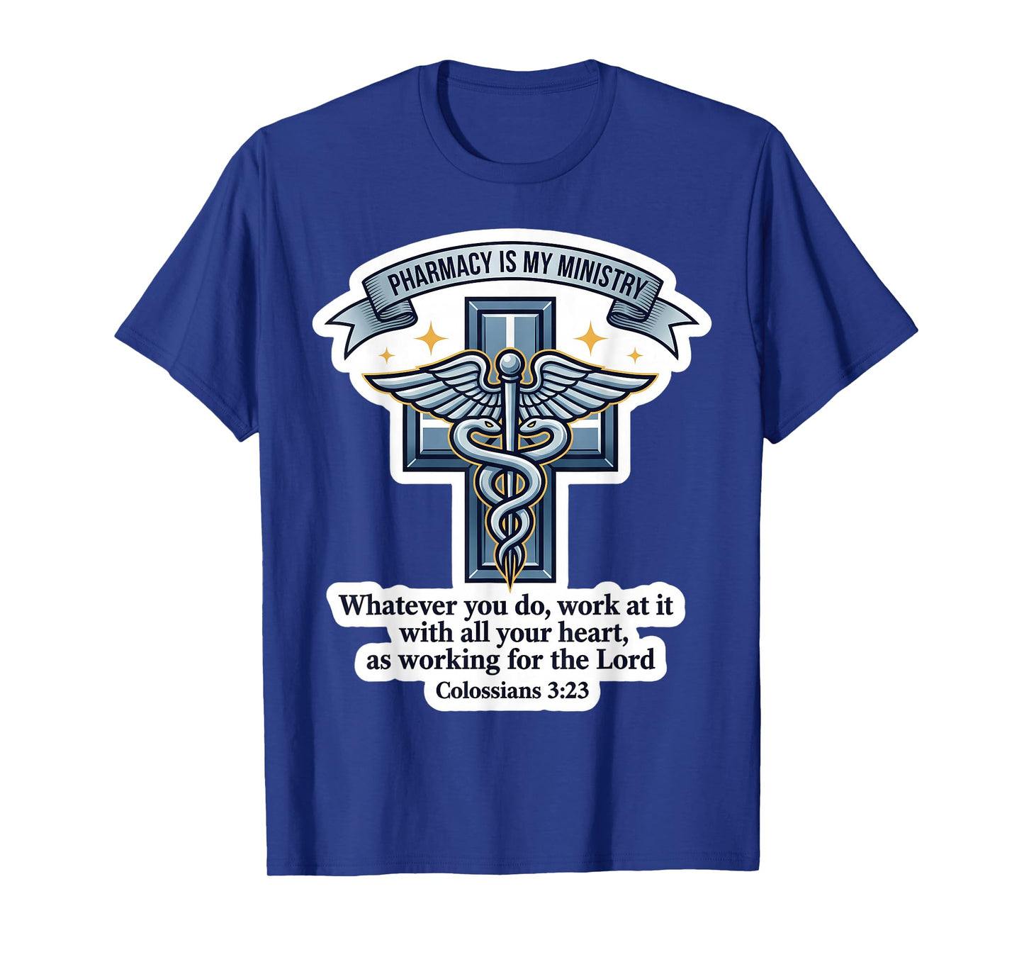 Christian Pharmacist Pharmacy is My Ministry Bible Verse God T-Shirt