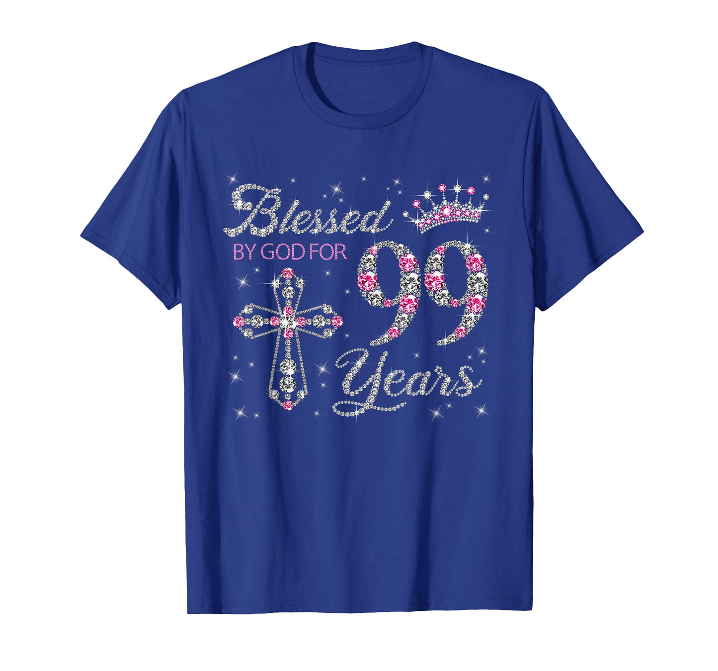 Blessed by God For 99 Years Old 99th Birthday Gift For Women T-Shirt