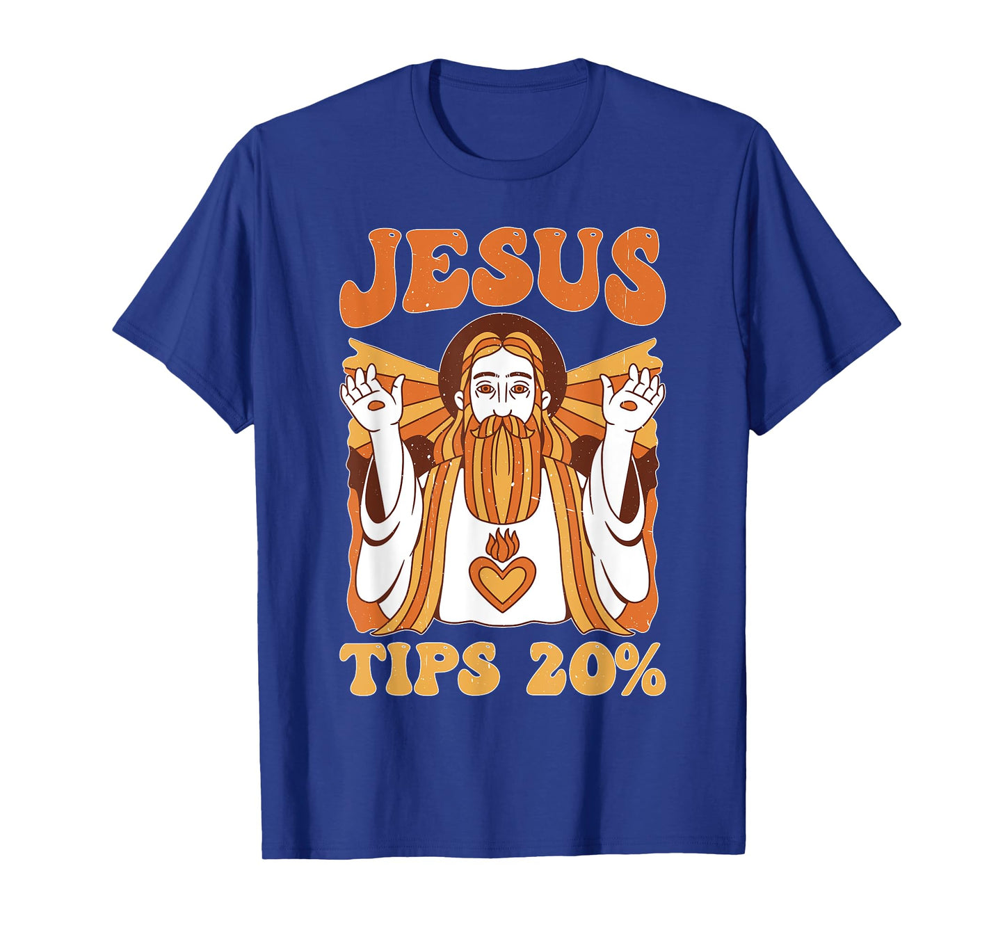 Jesus Tips 20% Bartender Waiter Jokes --- T-Shirt