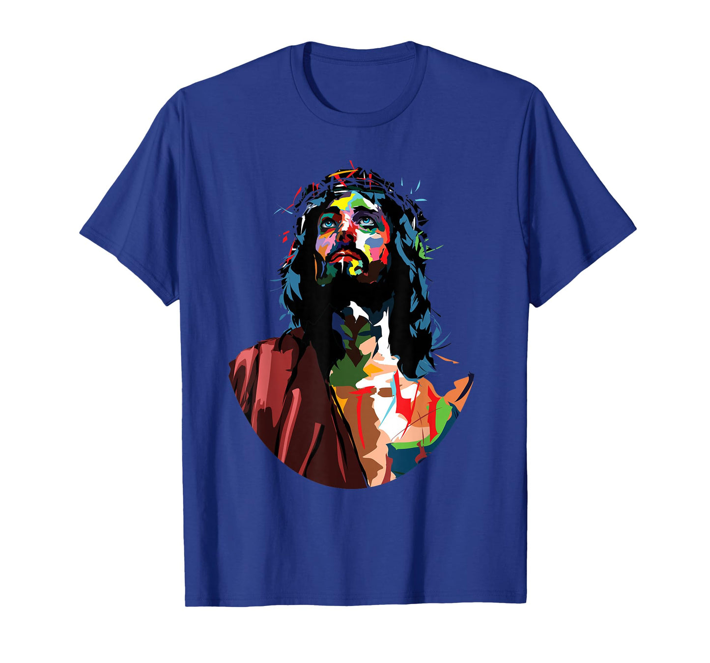 Vintage God King Jesus Christ Sweet Face Image T-Shirt