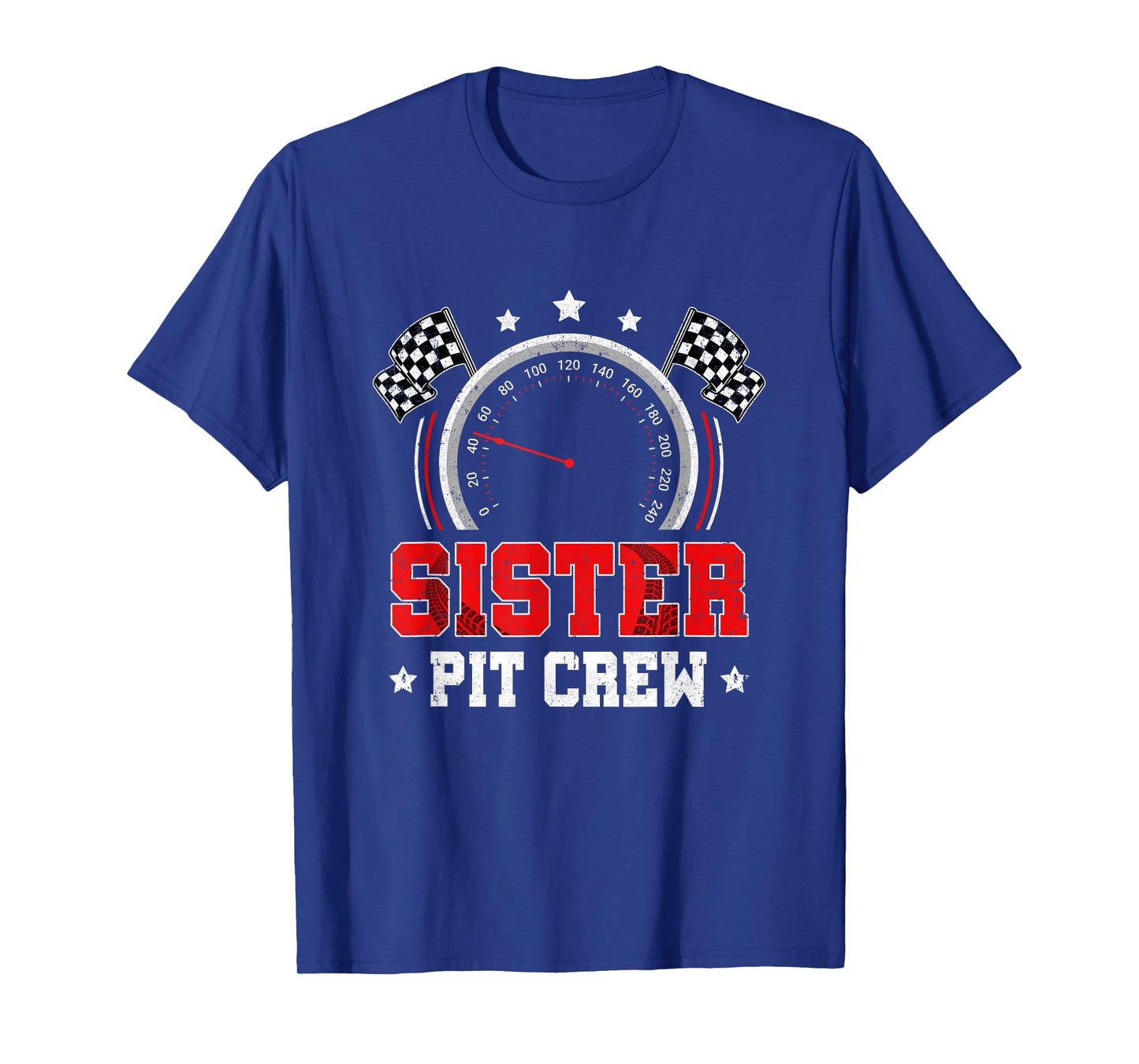 Sister Pit Crew Race Car Birthday Party Racing Family T-Shirt