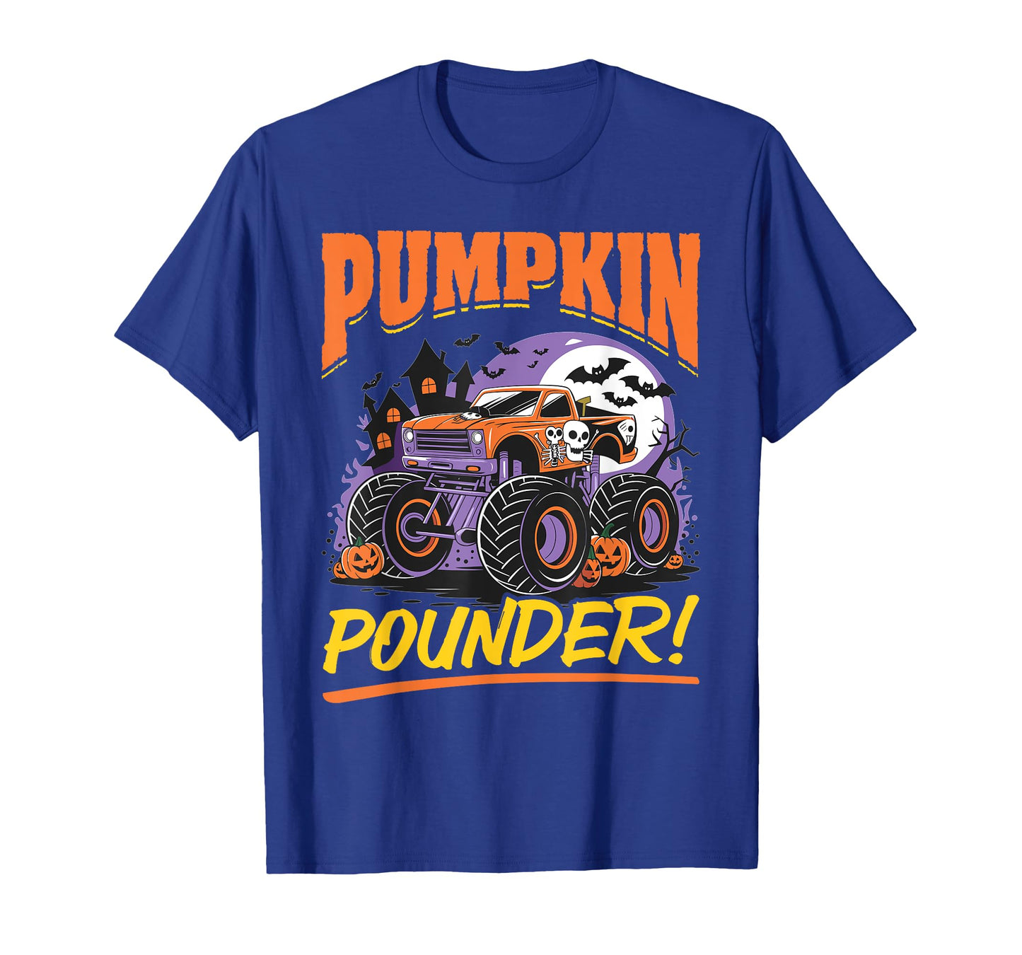 Monster Truck Halloween Pumpkin Pounder! T-Shirt