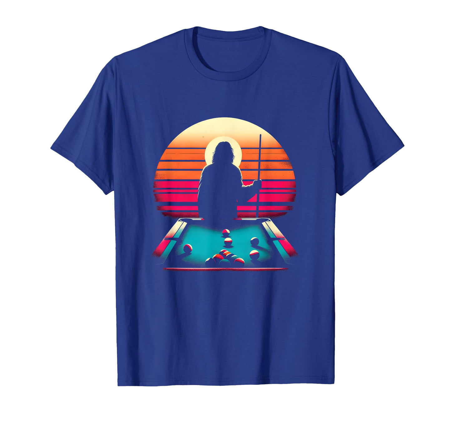 Jesus Playing Pool Billiard - Funny Christian Religious T-Shirt