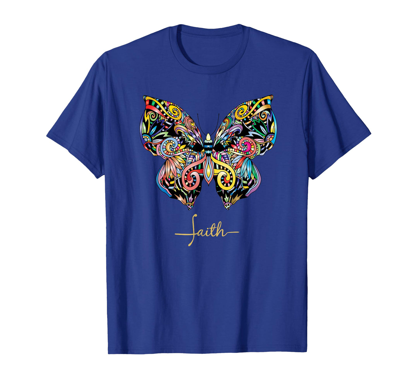 Christian T Faith bible butterfly women's T-Shirt