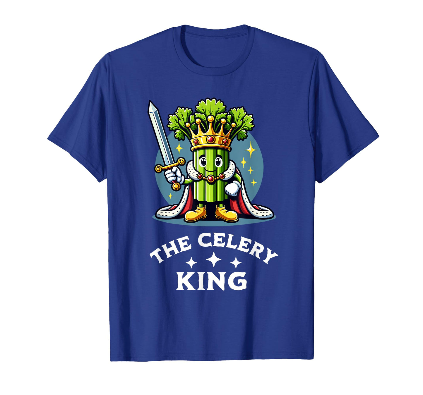 The Celery King Funny Vegan Vegetable Veggie Lover Quote T-Shirt