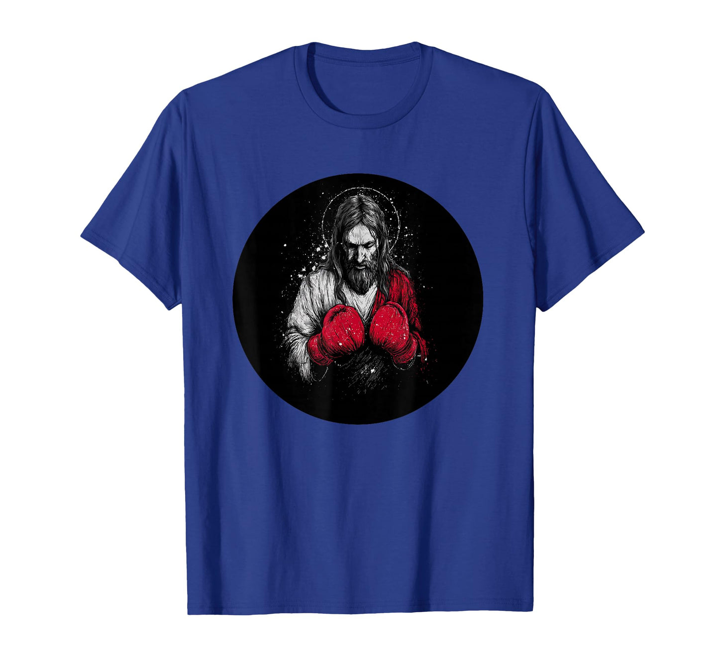 Jesus Christ in Punching Gloves for Sports Fans T-Shirt