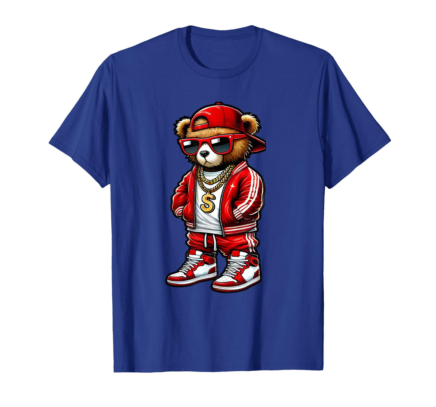 Funny Hip Hop Teddy Bear 90s Graffiti Art Rap Lover Gangsta T-Shirt