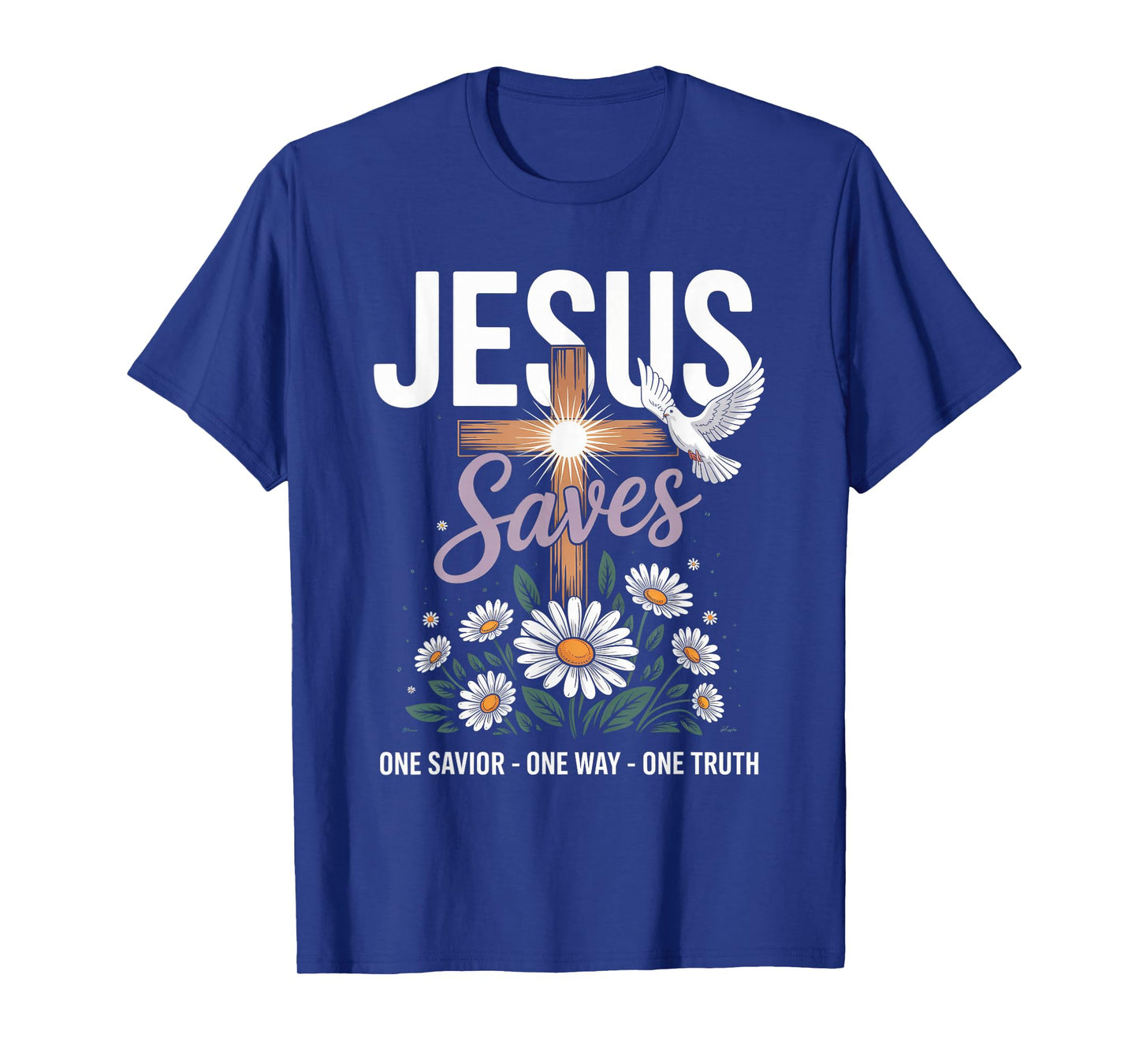 Jesus Savior Cross Dove Christian Streetwear T-Shirt