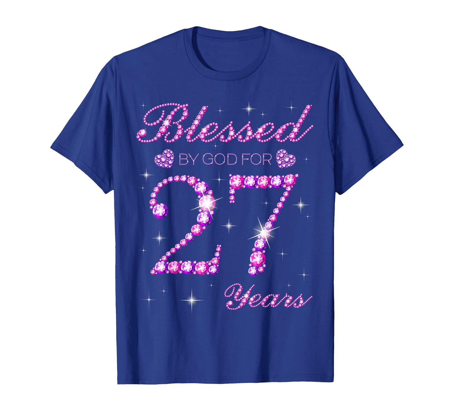 Blessed by God for 27 Years Old 27th Birthday Party T-Shirt