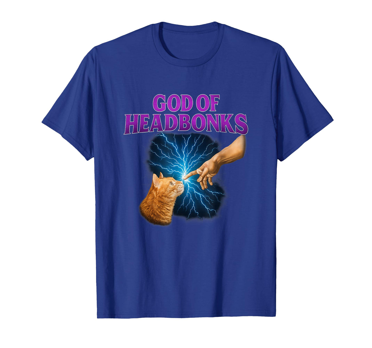 Funny Hand of God Cat T-Shirt