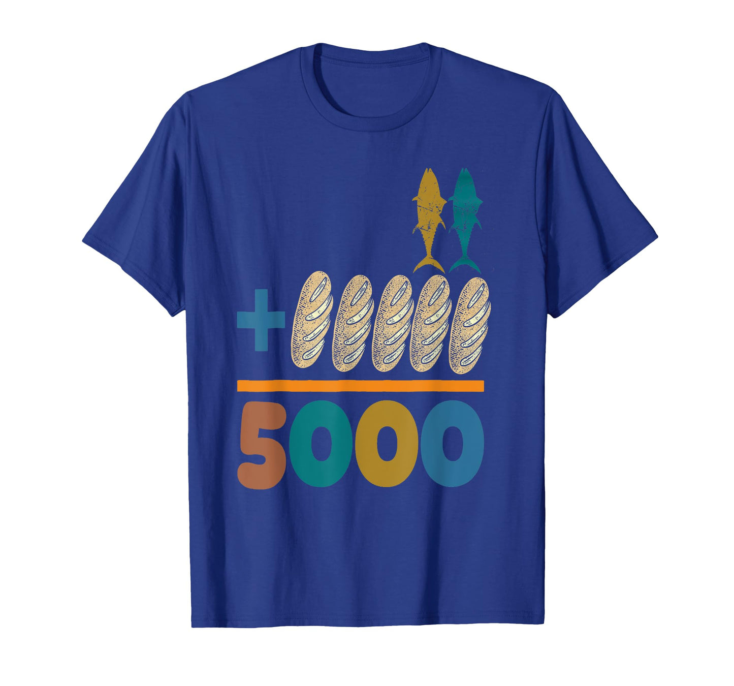 Jesus 2 Fishes 5 Breads 5000 Chosen Against The Current T-Shirt