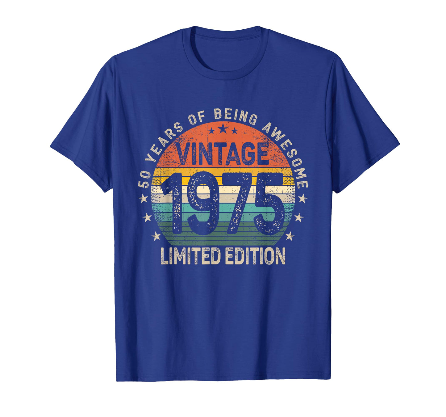 50 Years Old 1975 Vintage 50th Birthday Men Women T-Shirt