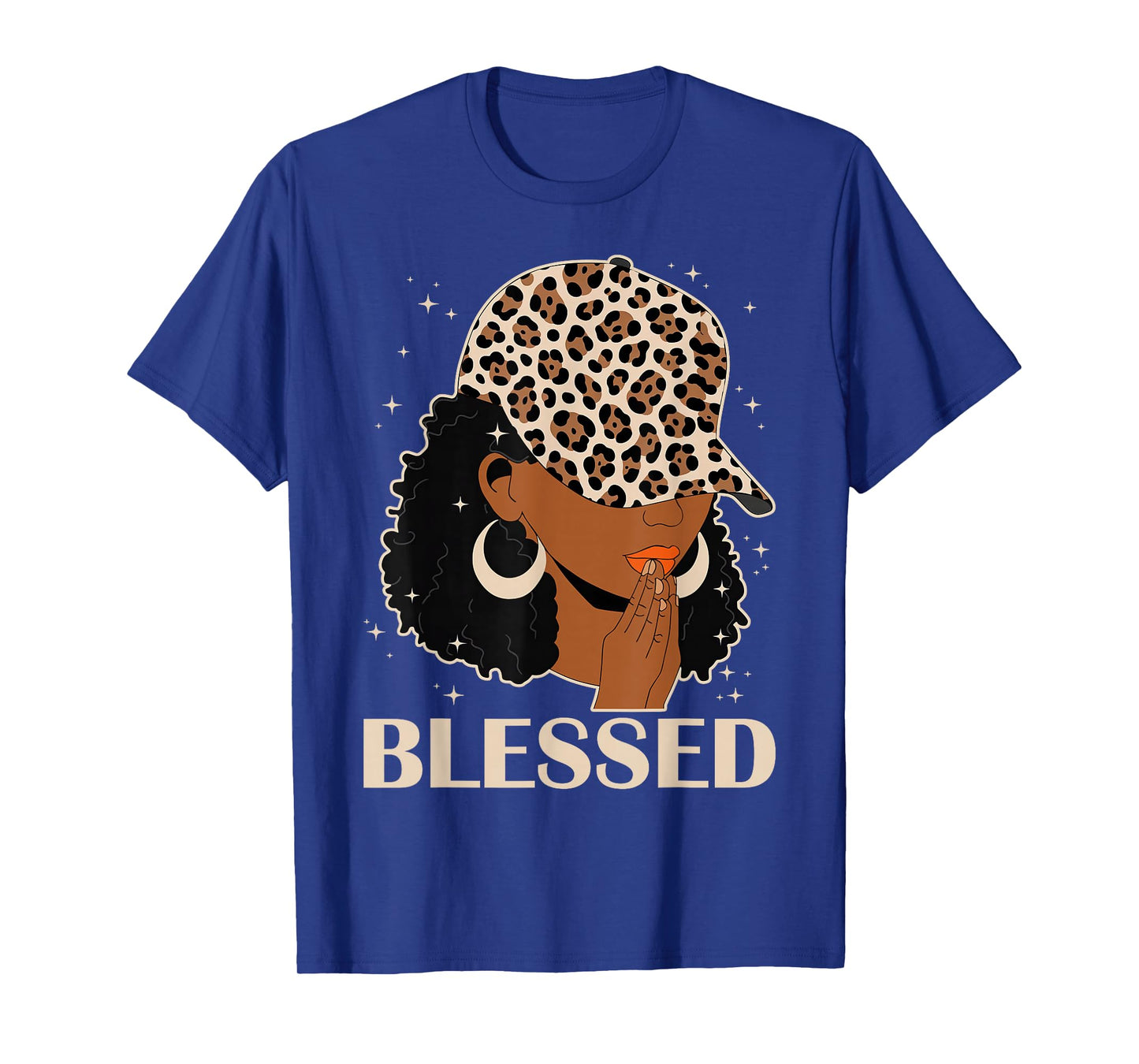Blessed Black Woman Praying Afro African American Christian T-Shirt