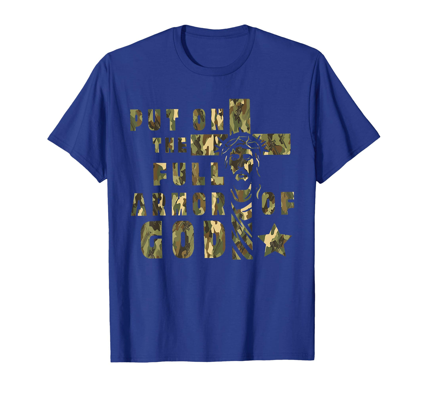 Camo Armor of God Christians Religious Camouflage T-Shirt