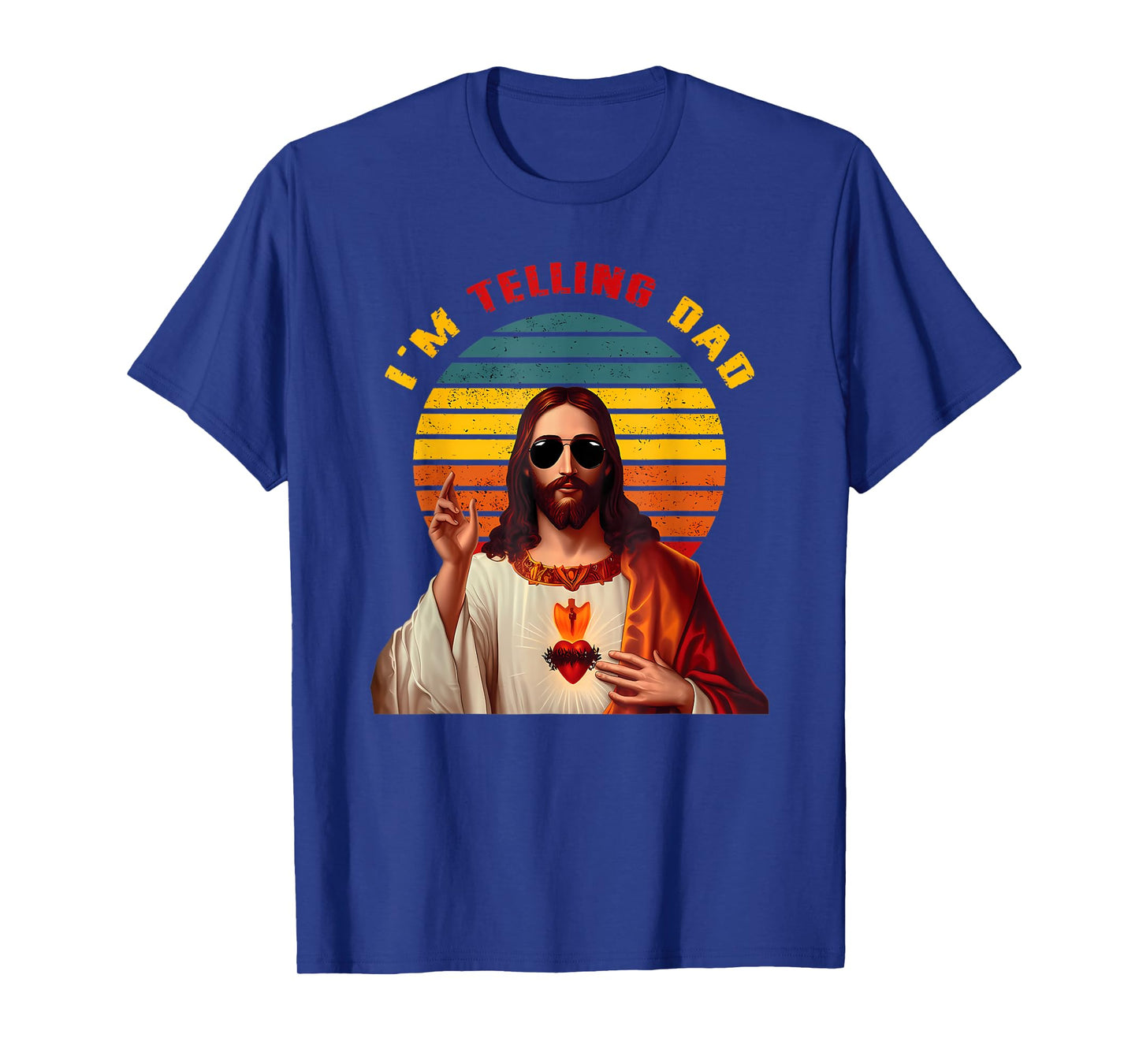 Retro I'm Telling Dad Christian Vintage Jesus Meme T-Shirt