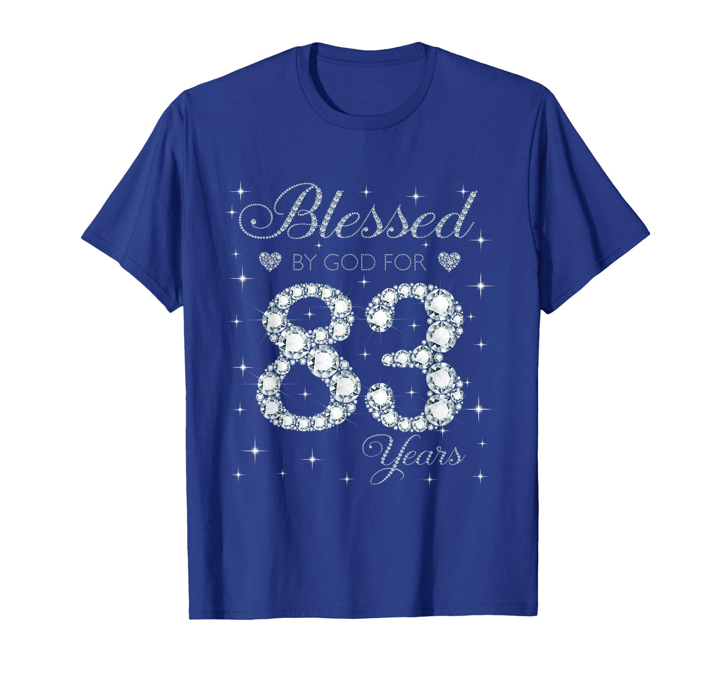 Blessed by God For 83 Years Old 83rd Birthday Gift For Women T-Shirt