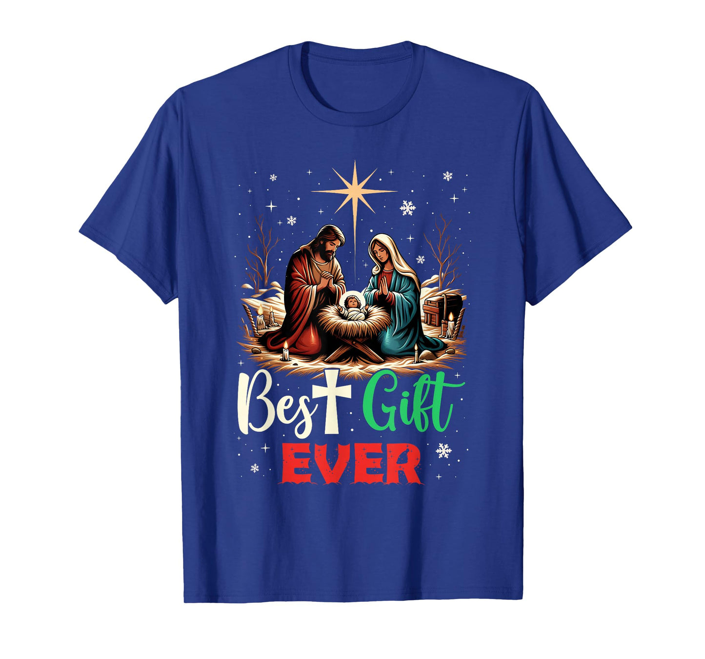 Best Ever Christmas Cool Jesus Nativity Scene Christian T-Shirt