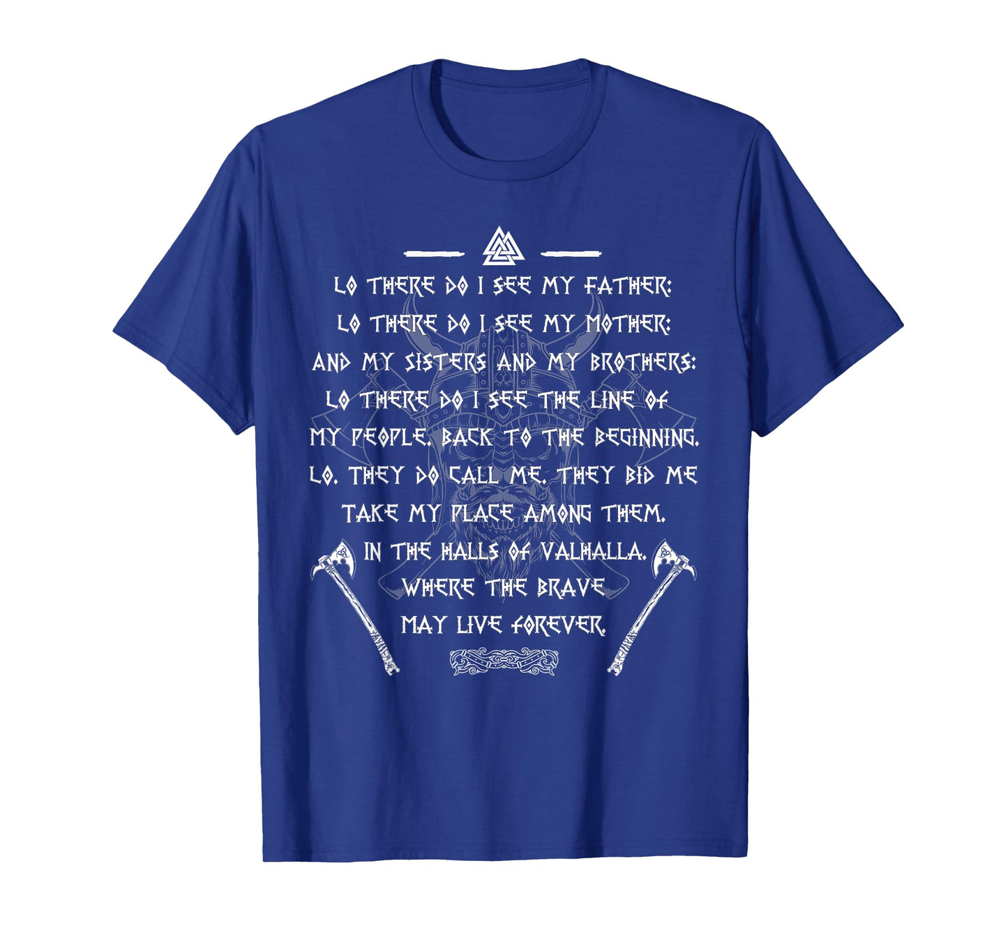 Viking Warrior Nordic Axes Prayer Before The Battle T-Shirt