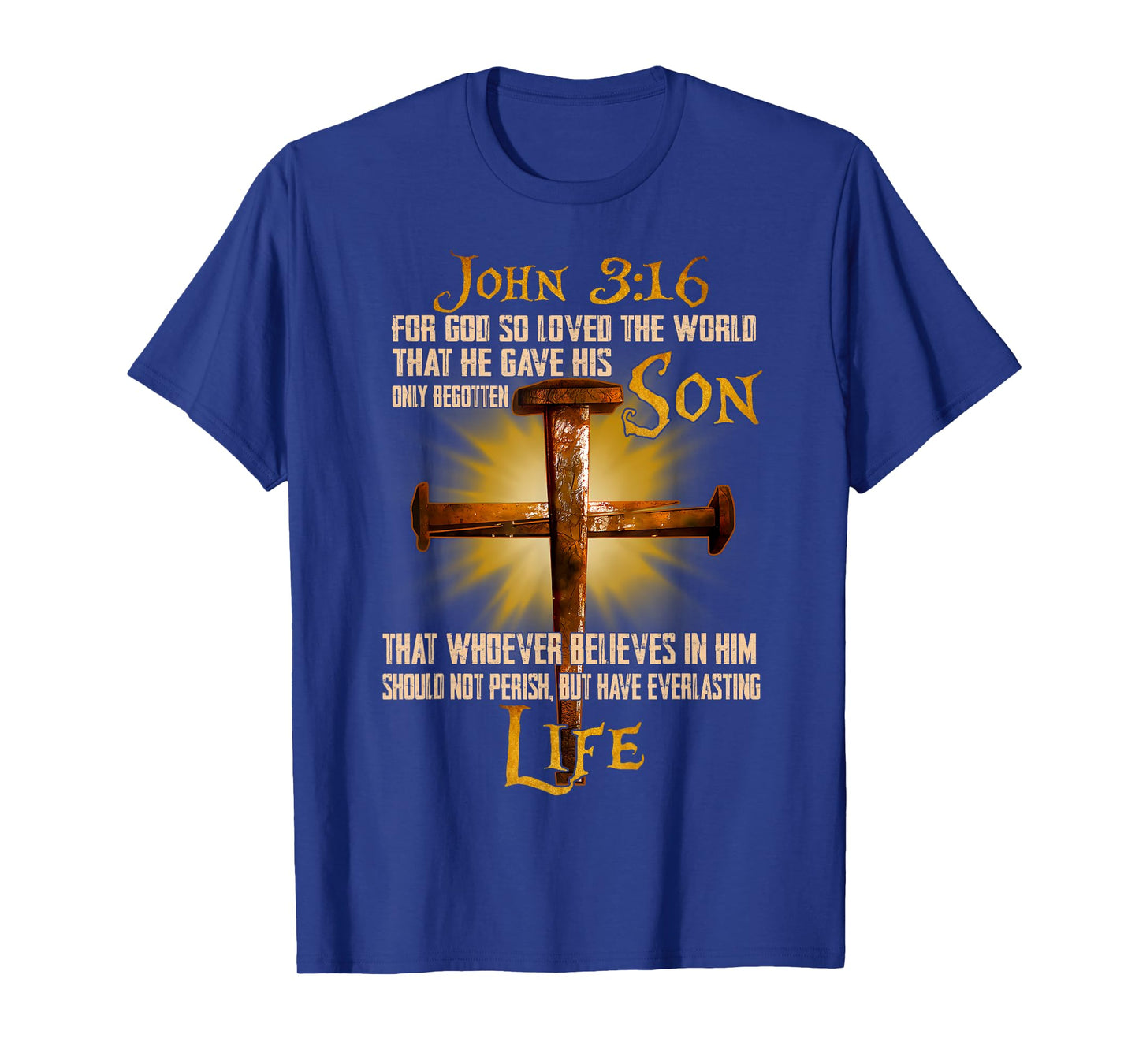 For God So Loved The World Christian John 3 16 Bible Verse T-Shirt