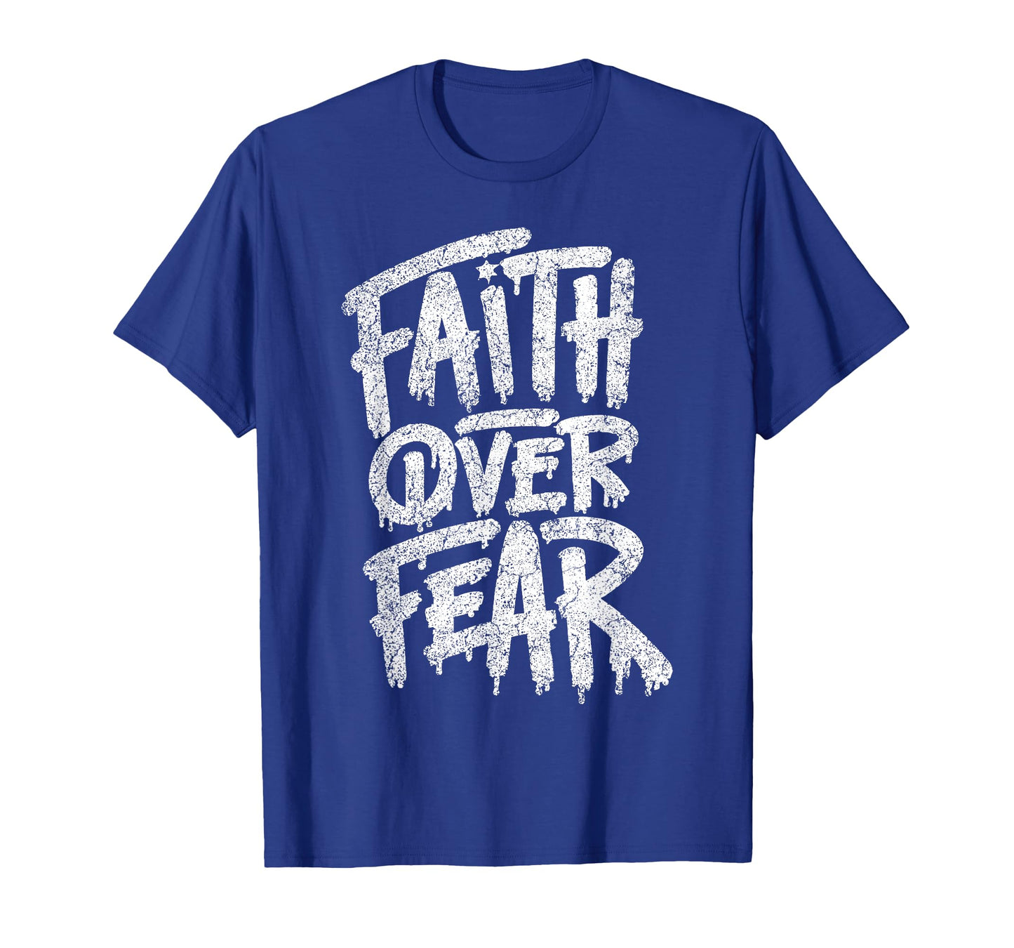Faith Over Fear Christian Women Men Inspirational Graphic T-Shirt