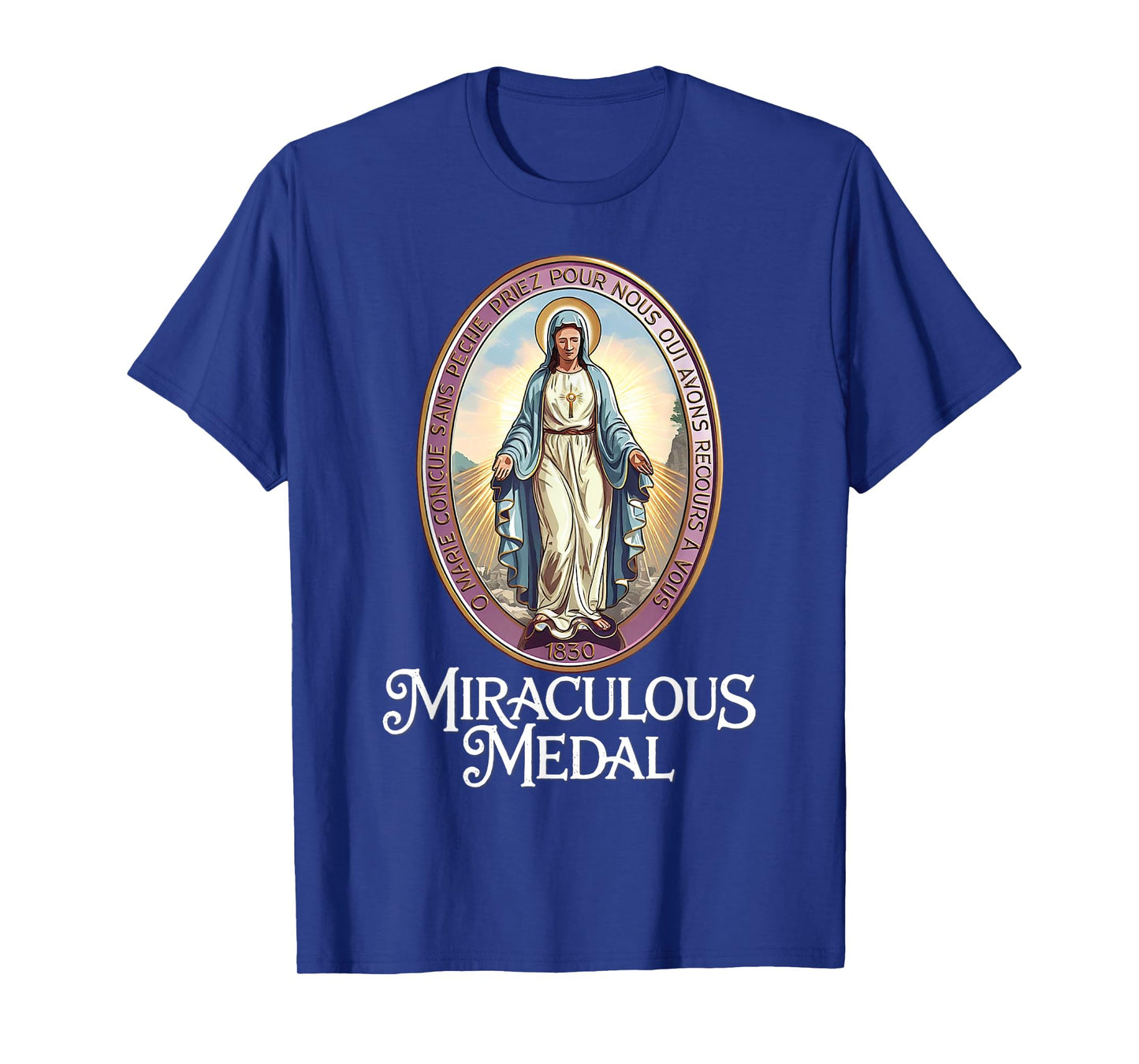 Miraculous Medal Marian Our Lady Catholic T-Shirt