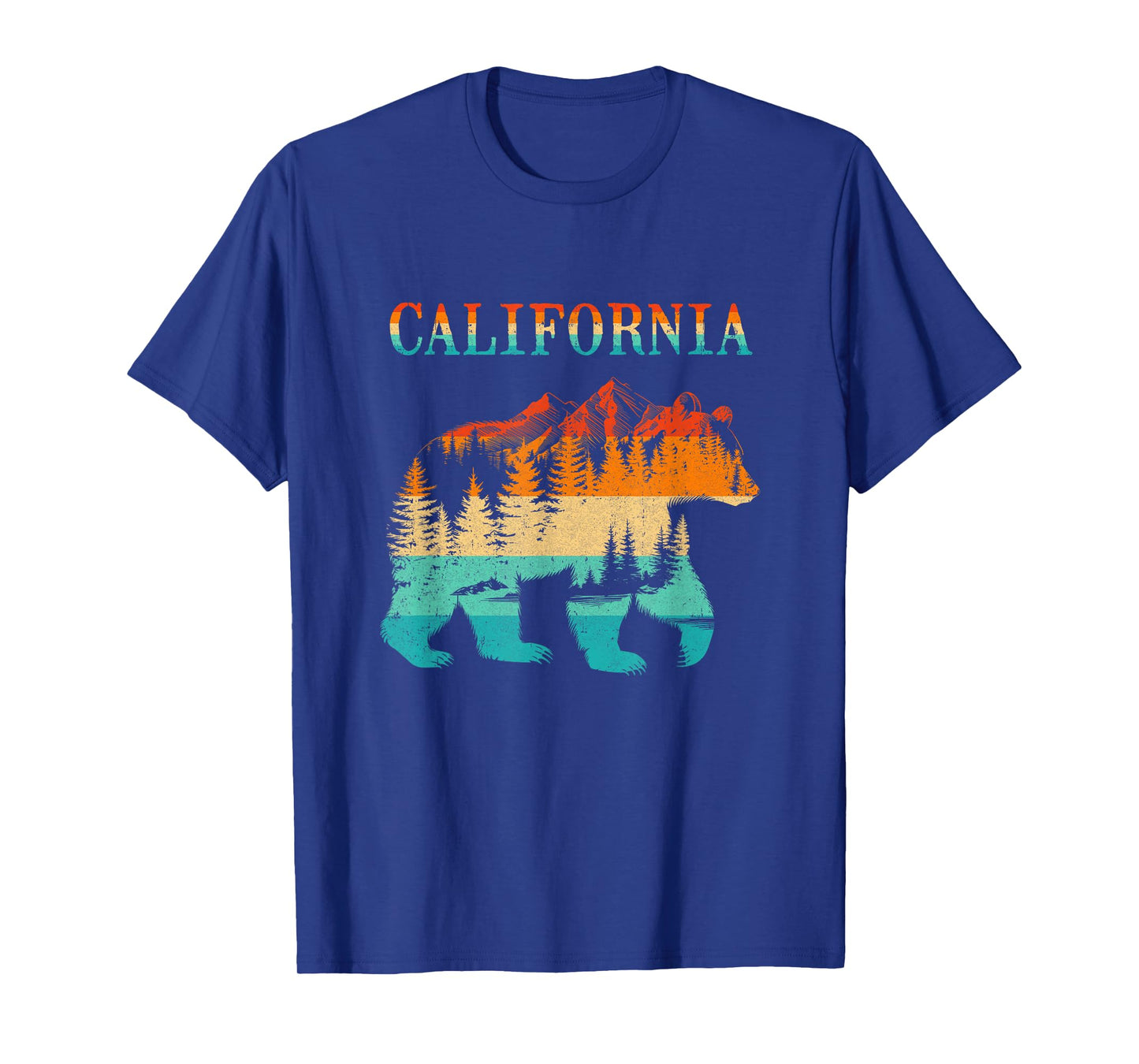California Bear Vintage Retro Nature Hiking Souvenir T-Shirt