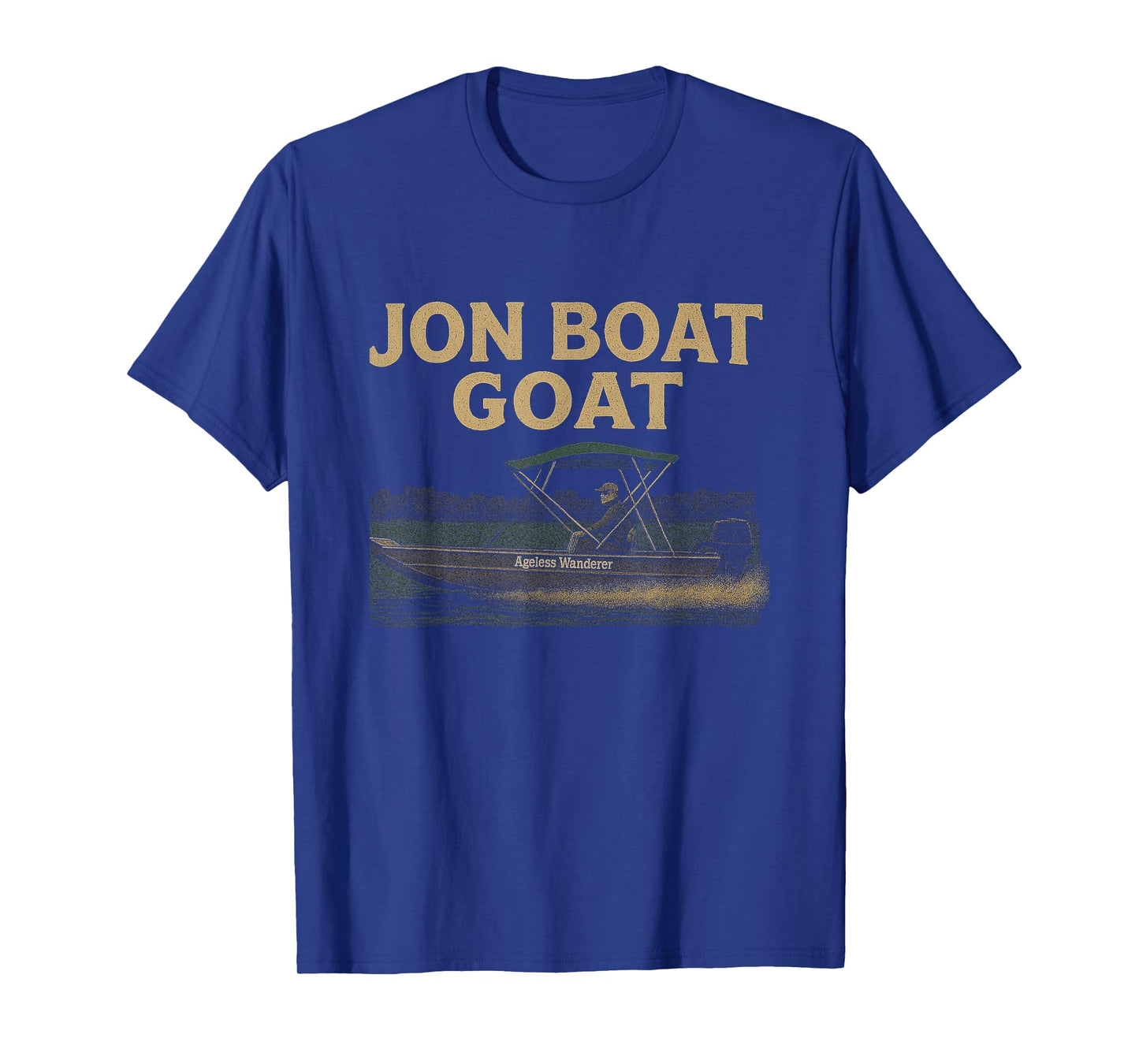 Jon Boat Goat – John Boat with Ageless Wanderer T-Shirt