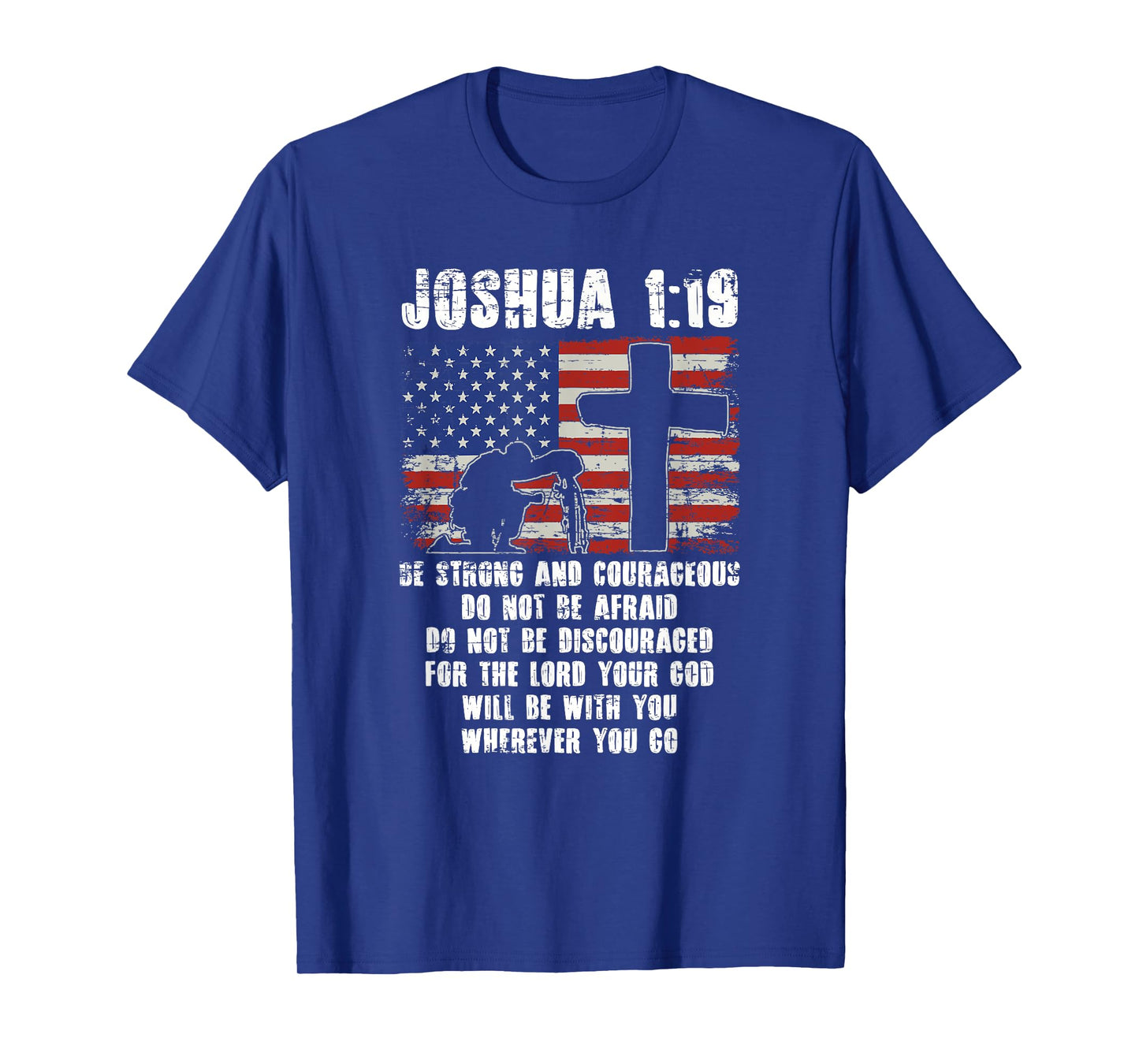 Holy Bible Verse Patriotic Christian Gift USA Flag Prayer T-Shirt