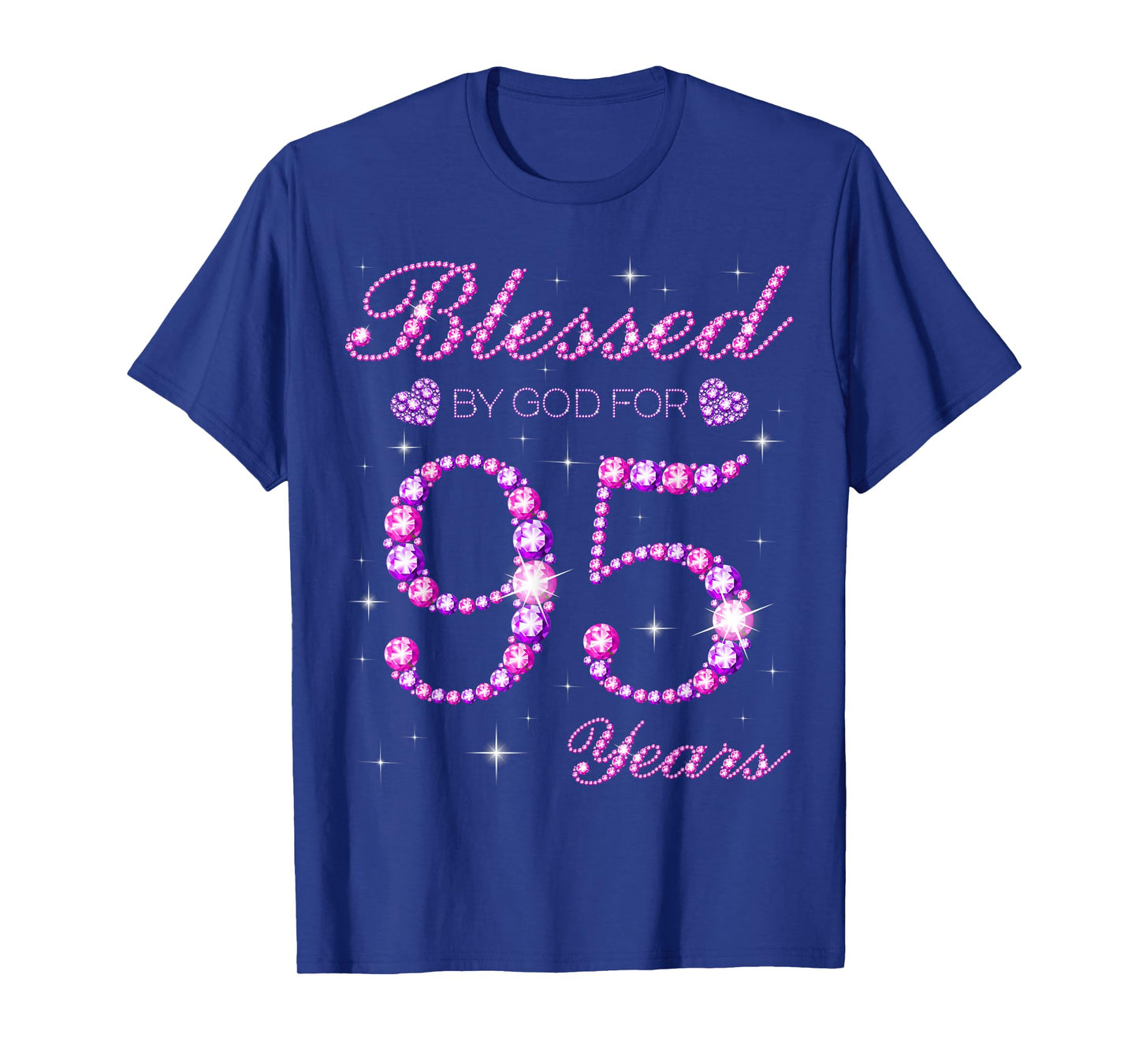 Blessed by God for 95 Years Old 95th Birthday Party T-Shirt