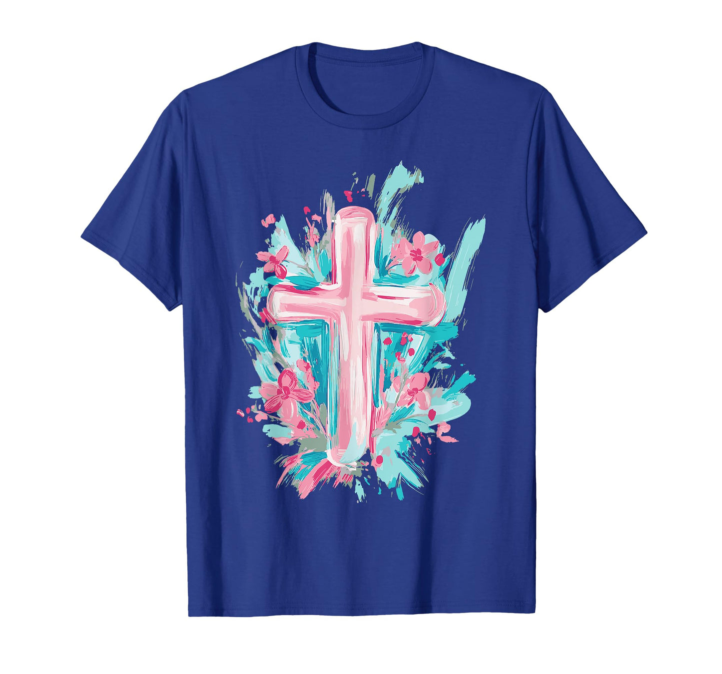 Easter Cross with Florals T-Shirt