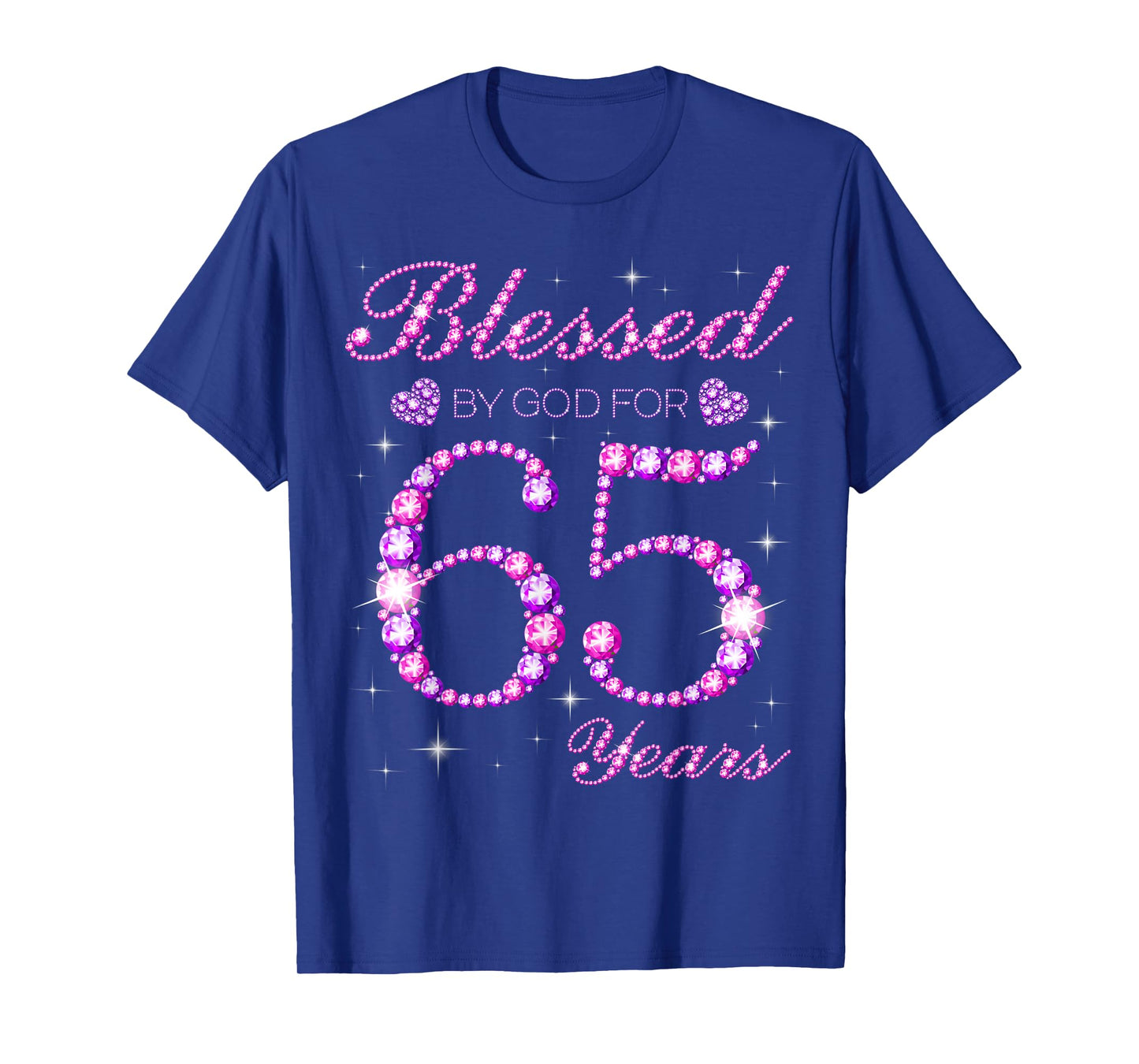 Blessed by God for 65 Years Old 65th Birthday Party T-Shirt